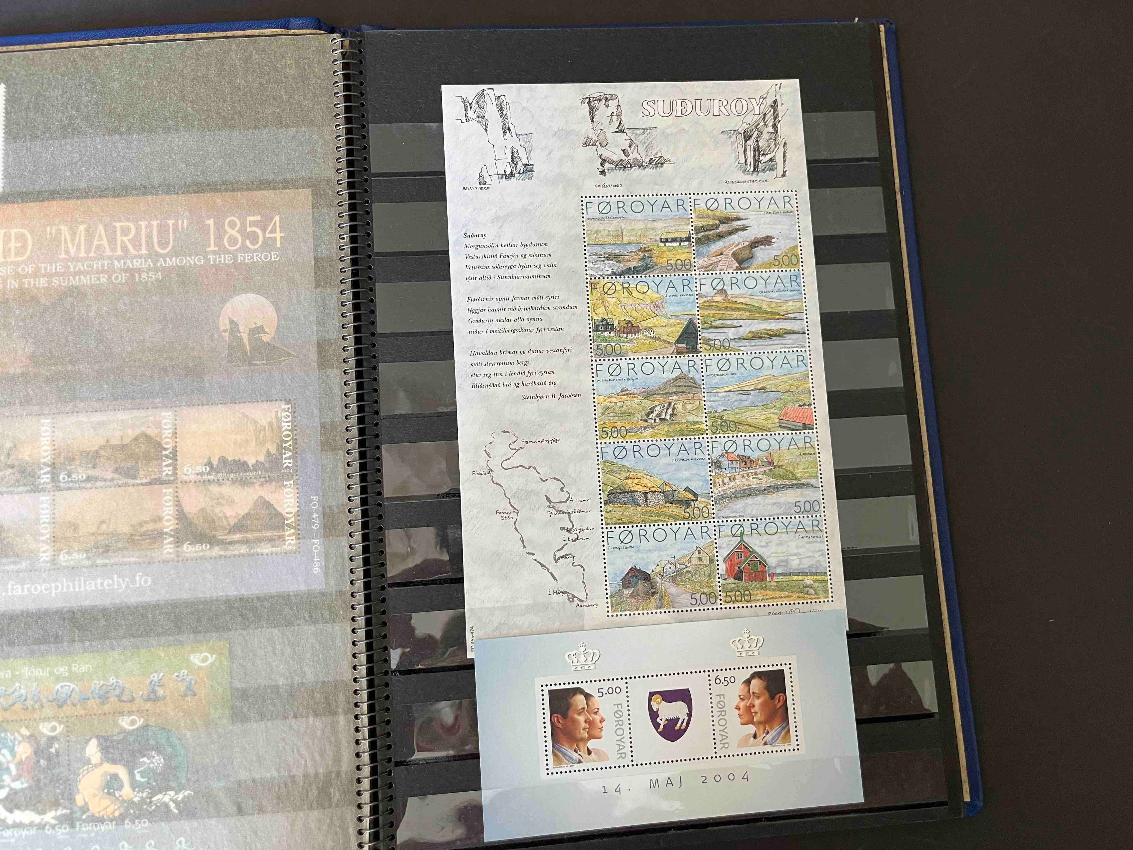 Briefmarken Album "Föroyar postfrisch "2000-2010"