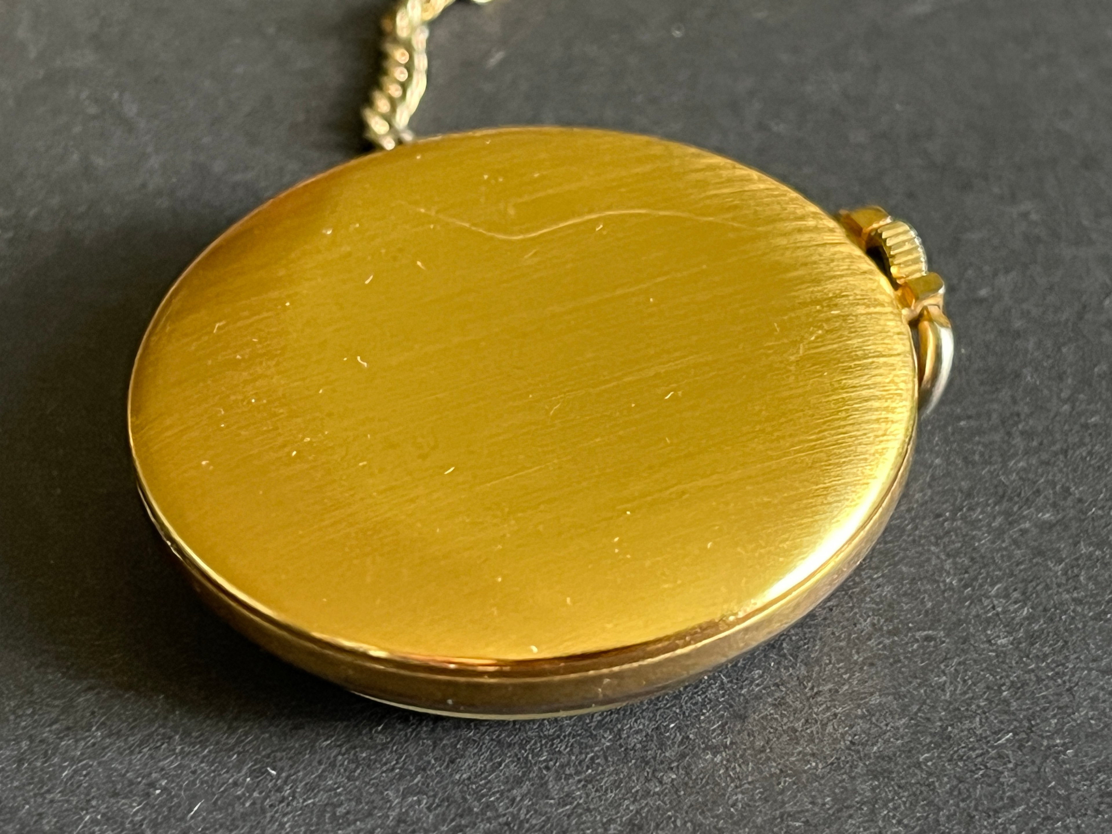 Taschenuhr an Kette "Royal Quartz" mit Mondphasenanzeige