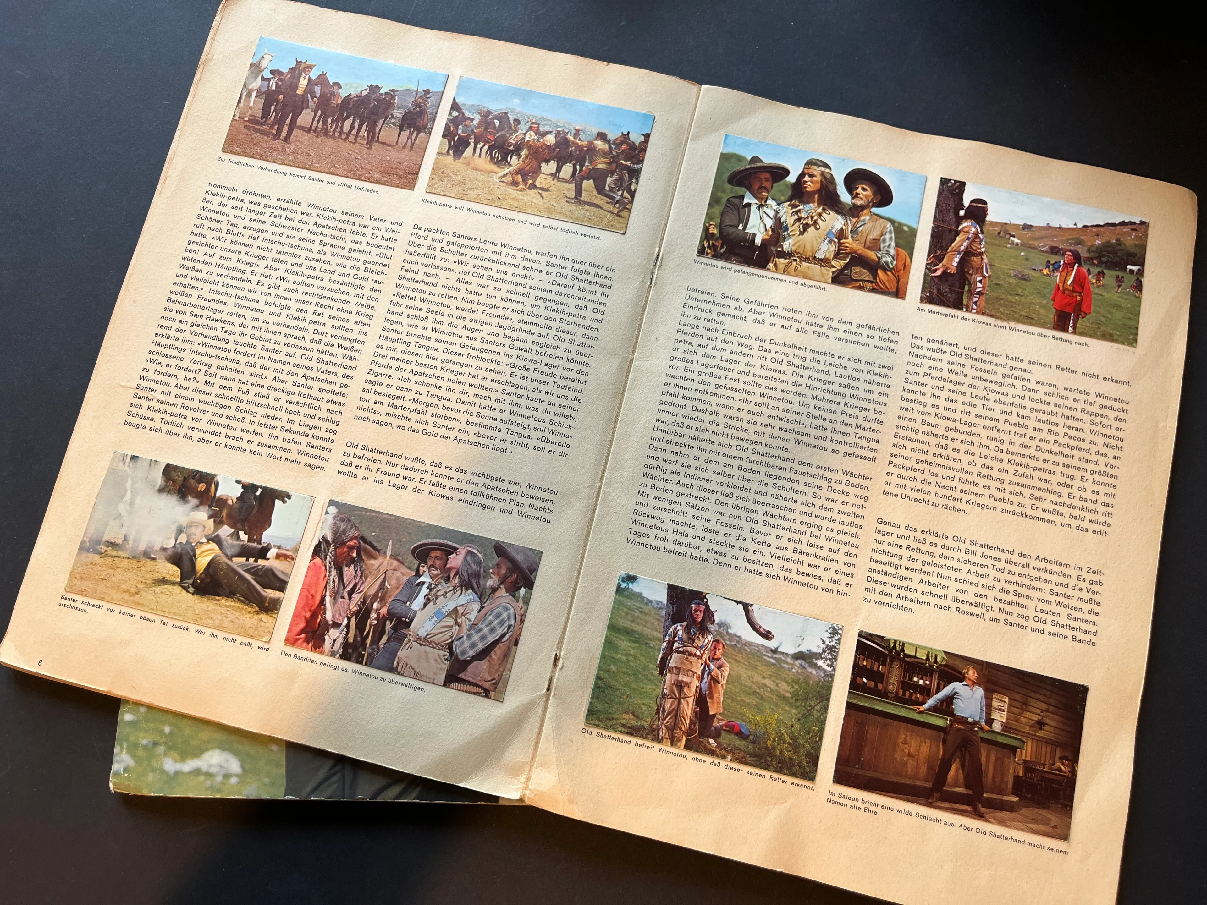 Sammelalbum "Winnetou II" und "Unter Geiern" 