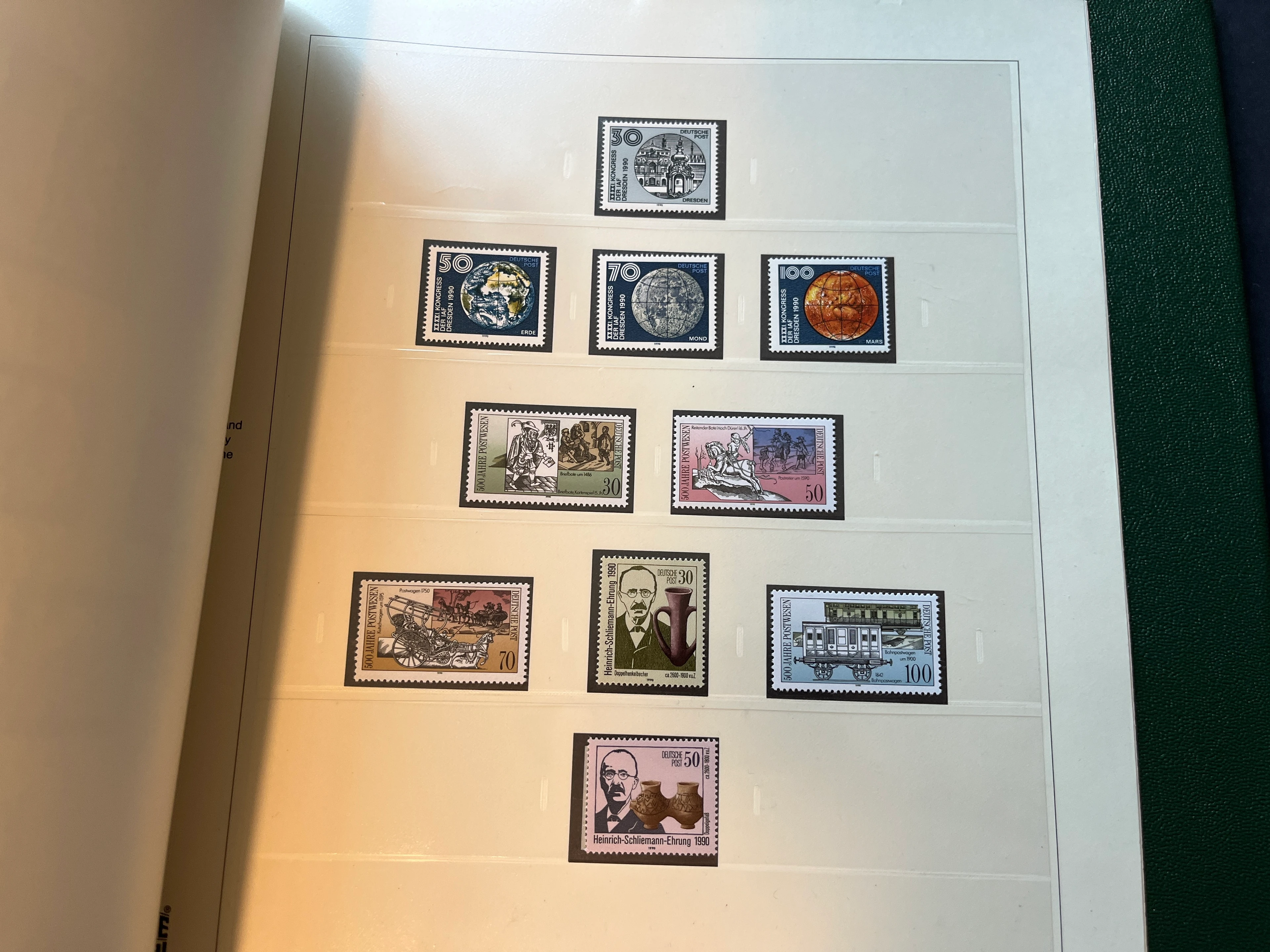 Briefmarken Vordruck-Album DDR 1985-1990 postfrisch 70% 0033