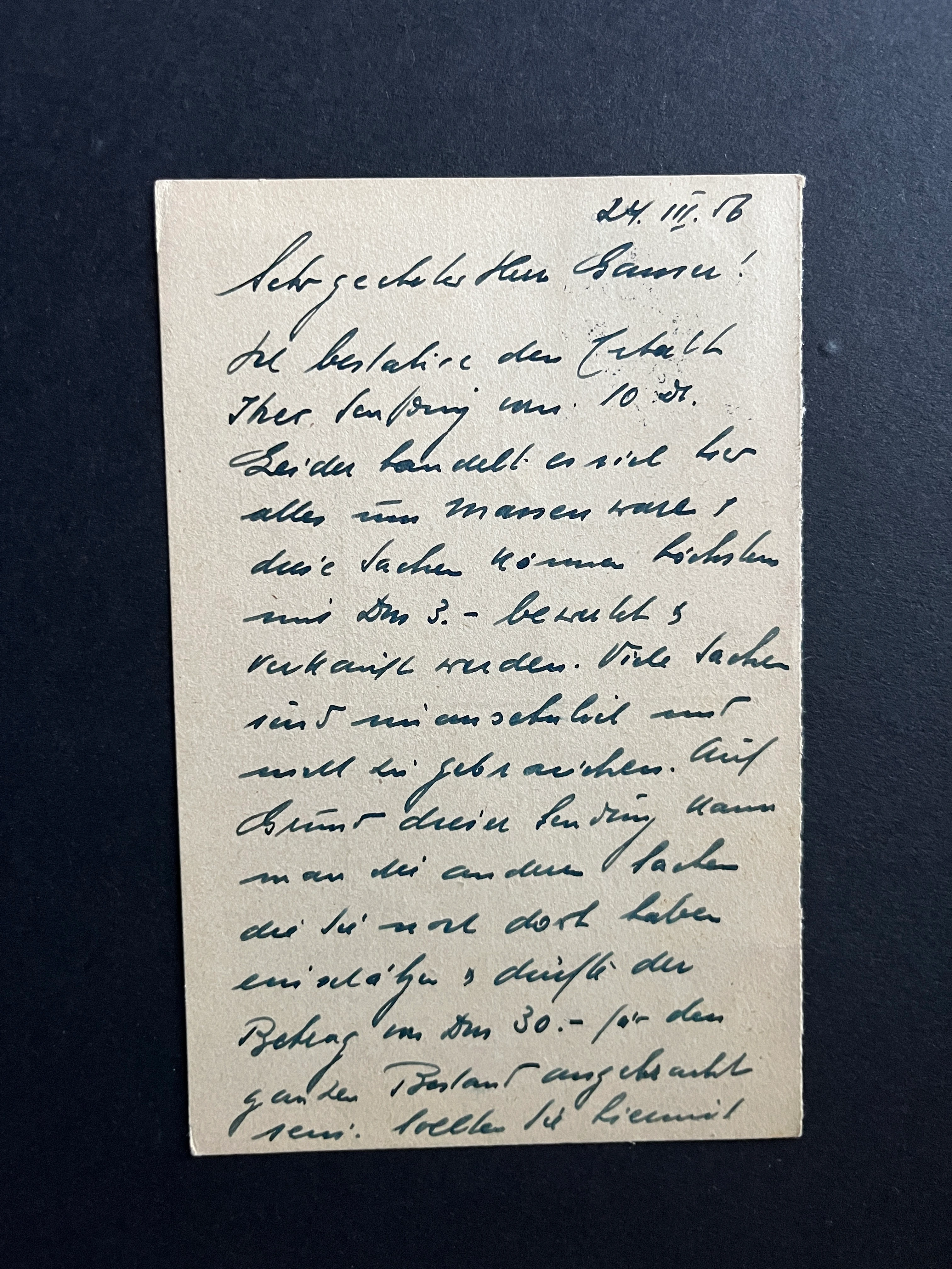 Postkarte Bundespost Berlin mit Michel #123 gestempelt 24.03.1956 echt gelaufen