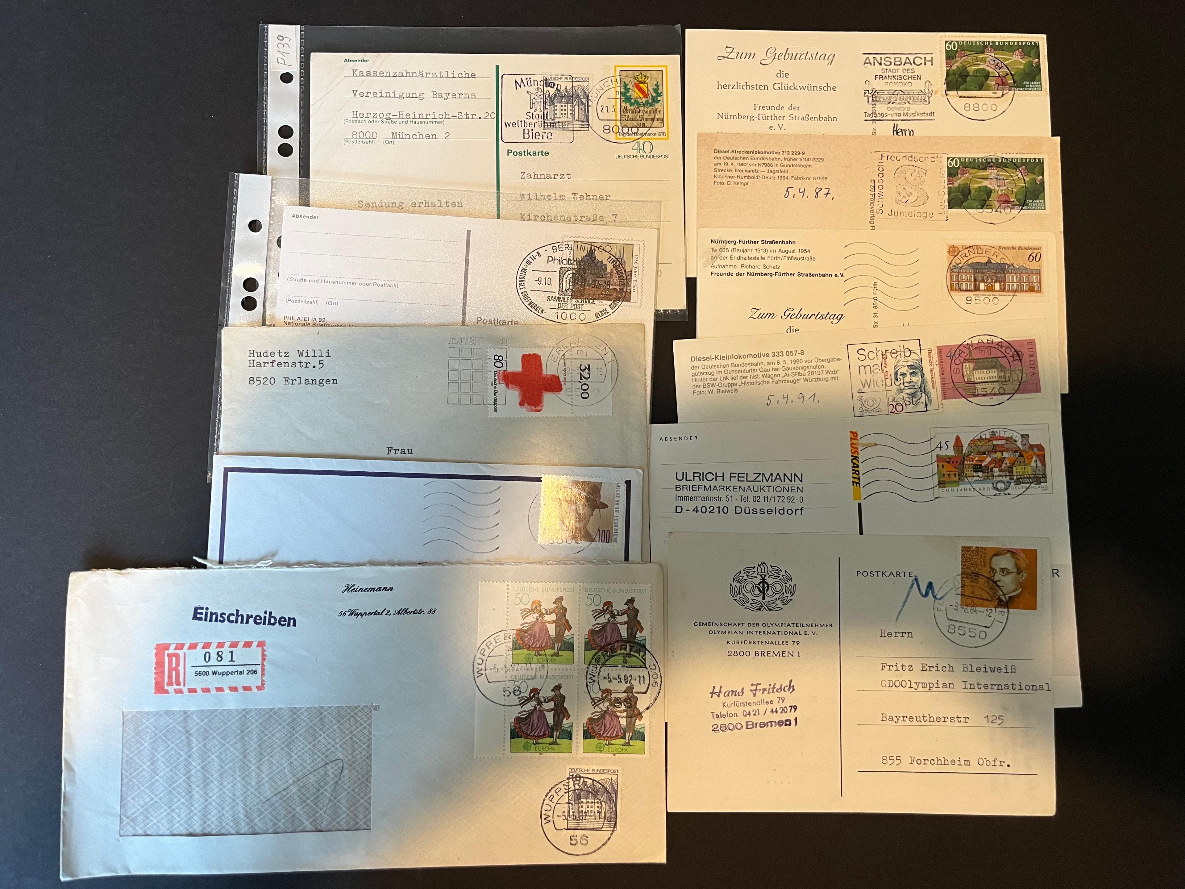 Konvolut Briefe und Postkarten BRD