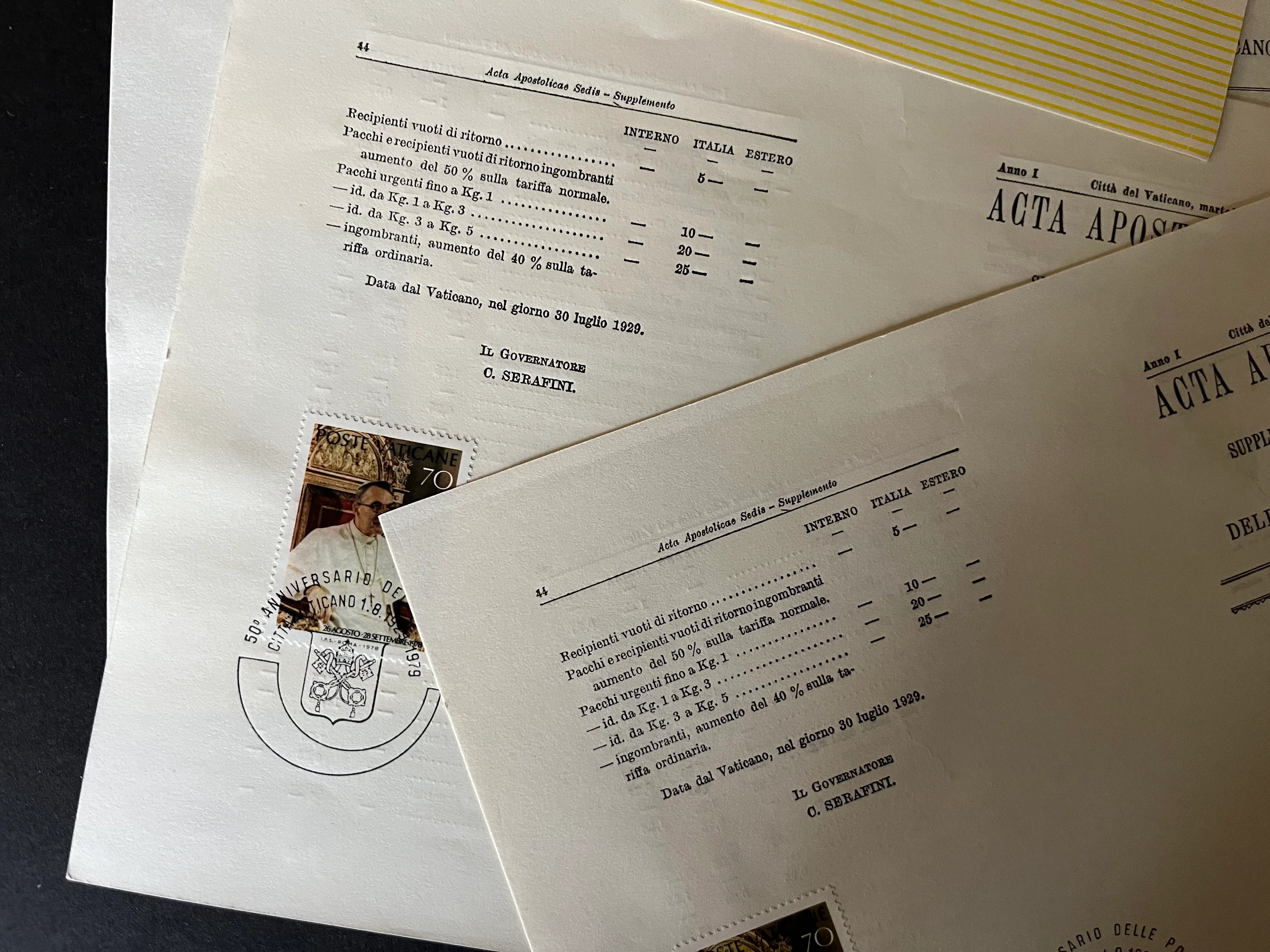 Vatikan Konvolut Schmuckkarte Concilio 1962 und Acta Apostolicae Sedis 1979