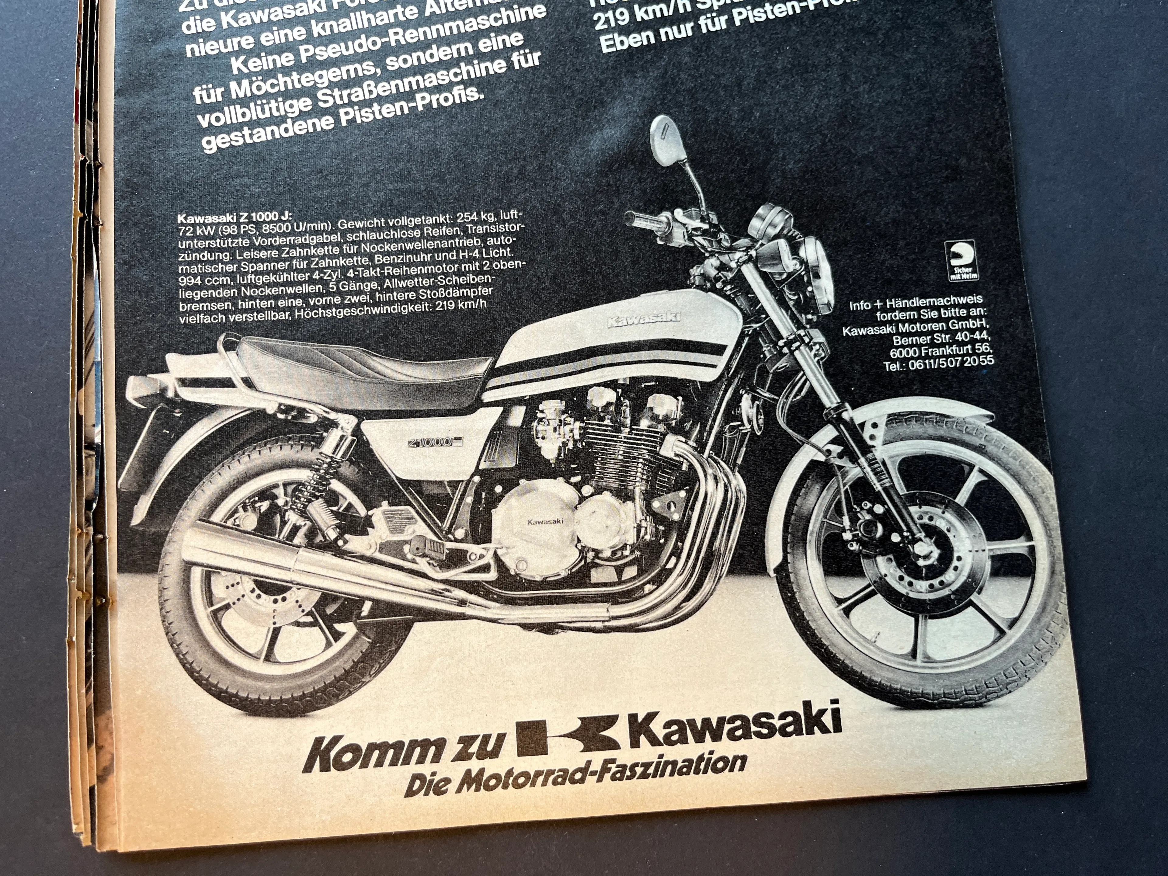 Werbeanzeigen aus MOTORRAD Zeitschriften Motorradhersteller der 80er/90er Jahre