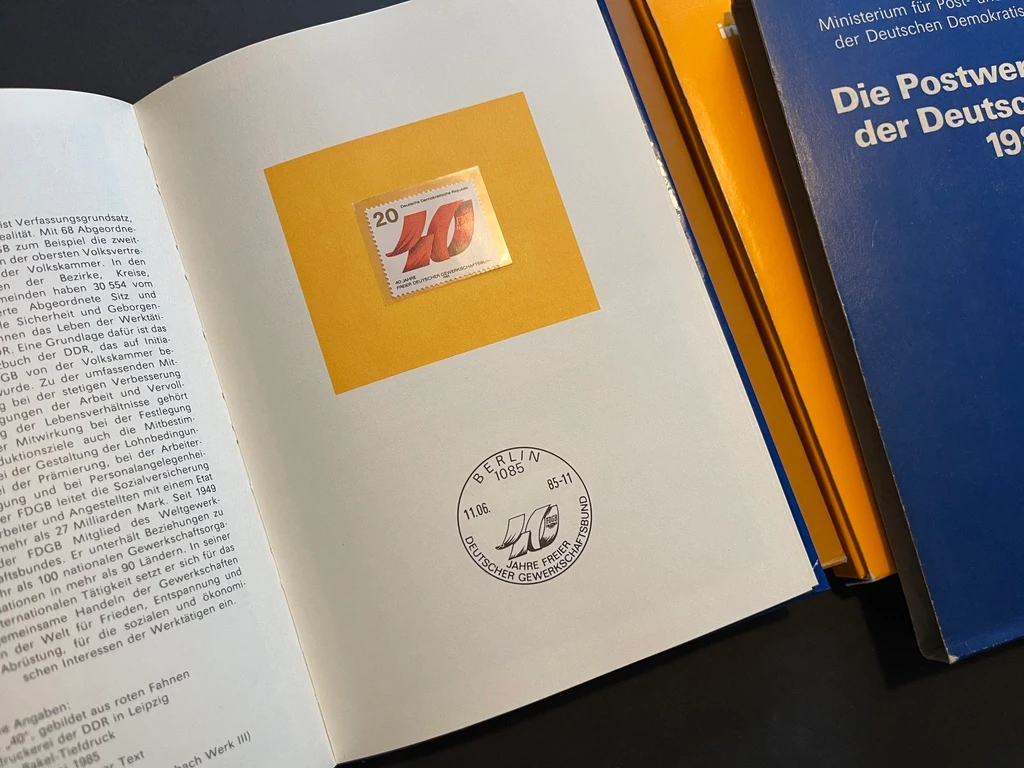WP043 Die Postwertzeichen der Deutschen Post DDR 1985, 1986, 1990