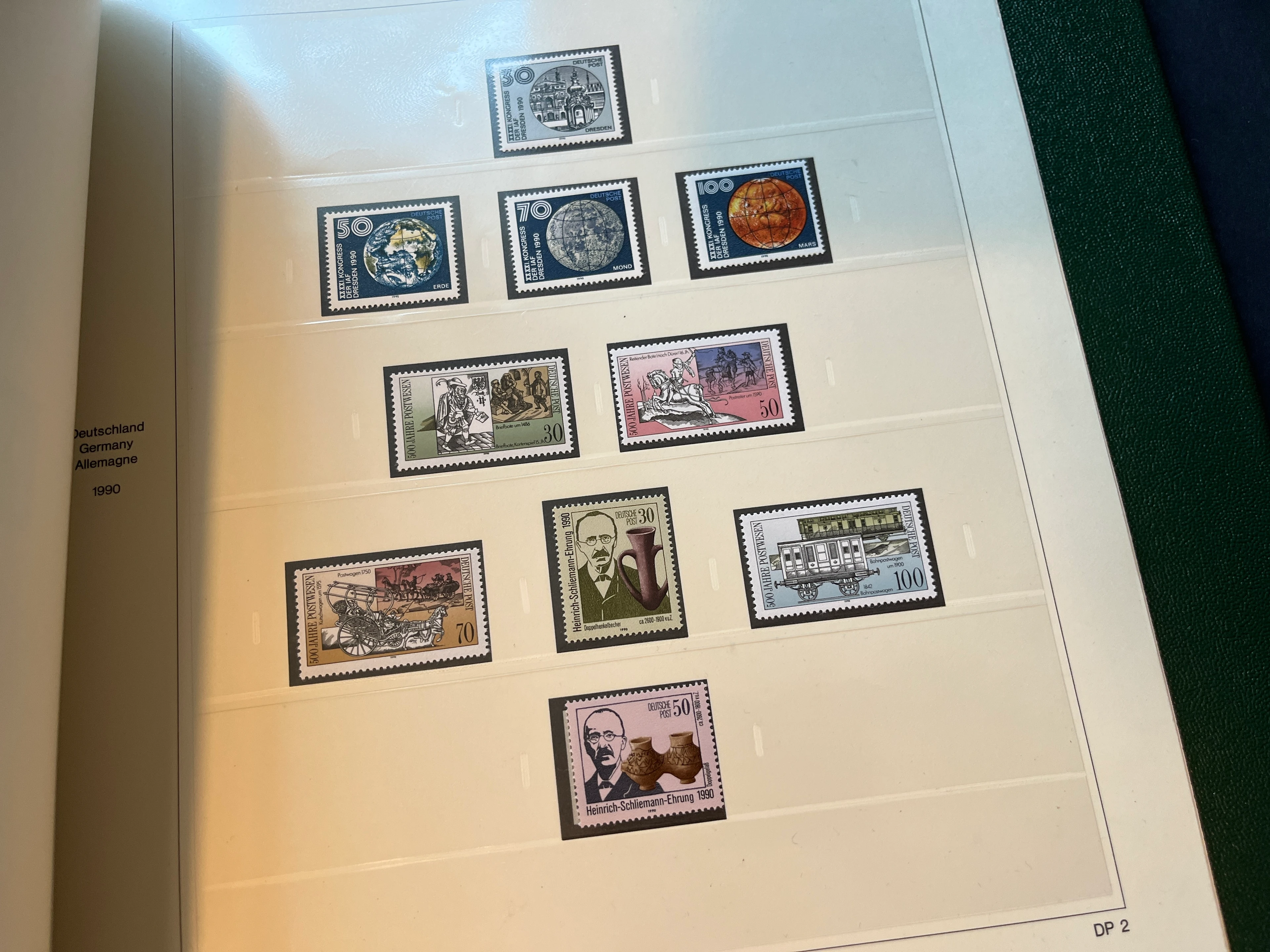 Briefmarken Vordruck-Album DDR 1985-1990 postfrisch 70% 0033