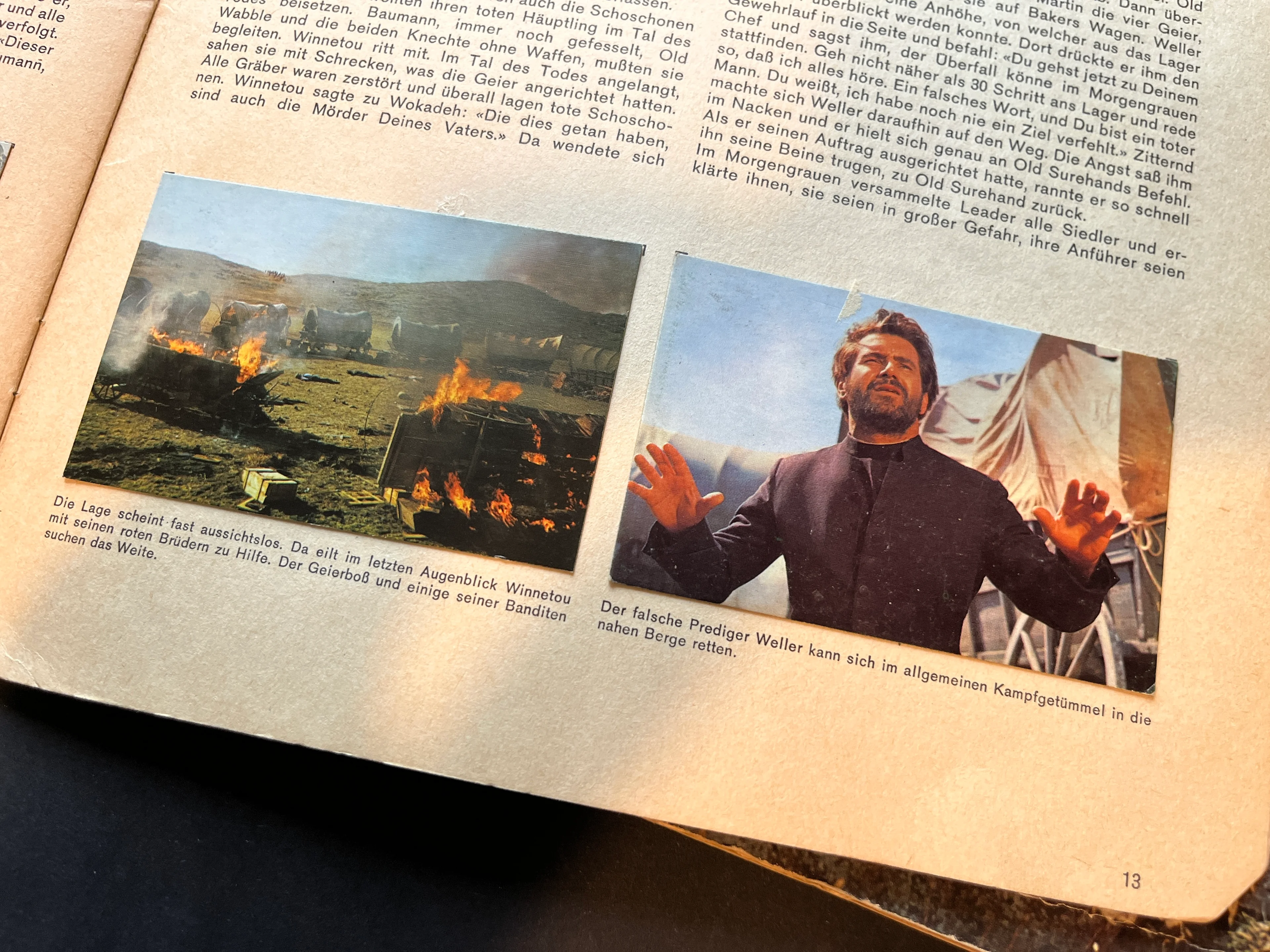 Sammelalbum "Winnetou II" und "Unter Geiern" 