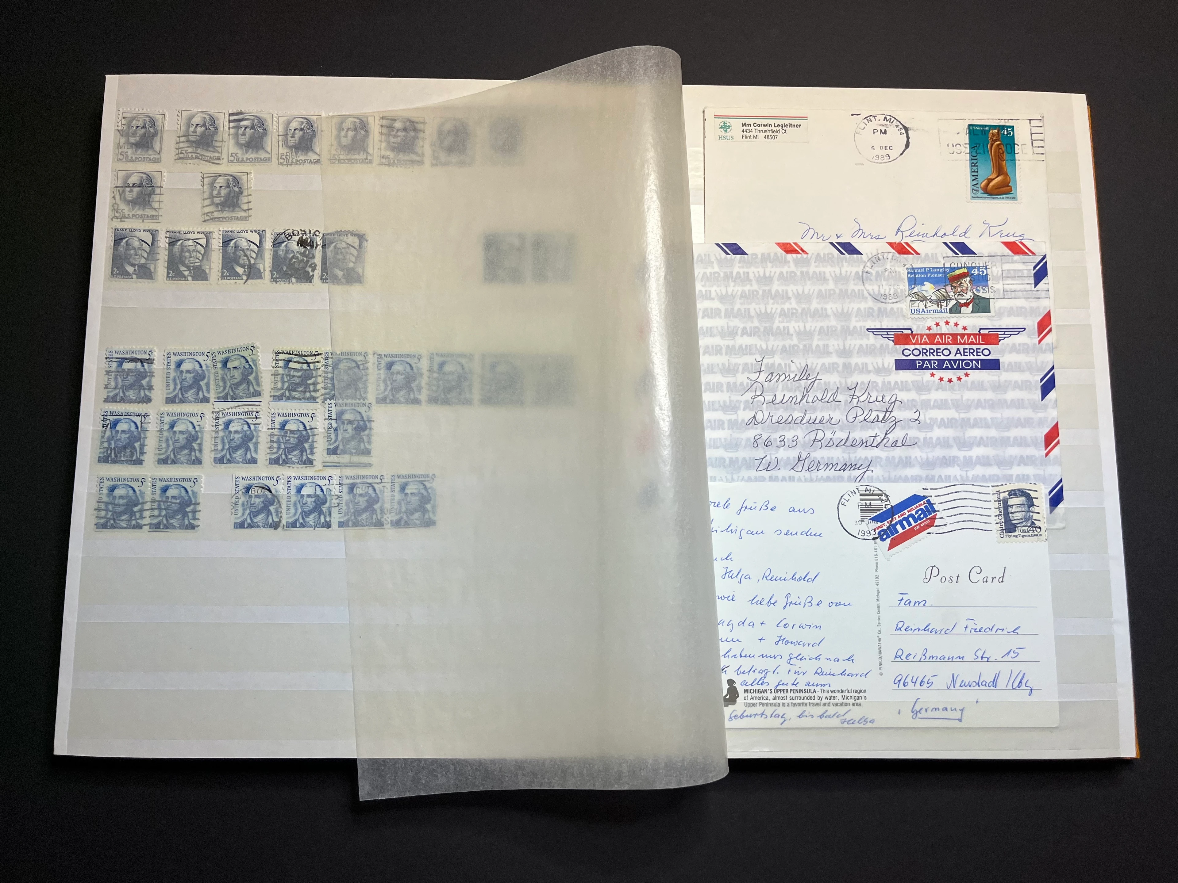 Briefmarken Album Nord- und Südamerika gestempelt 024