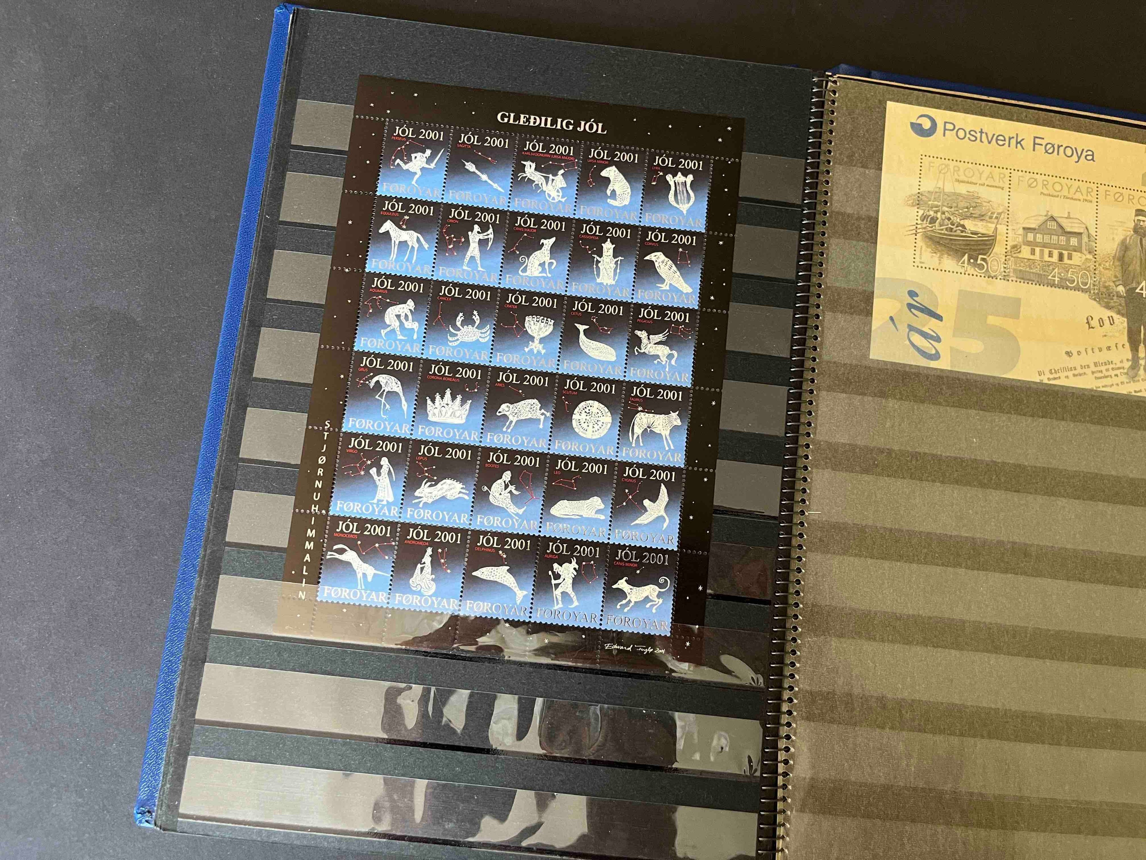 Briefmarken Album "Föroyar postfrisch "2000-2010"