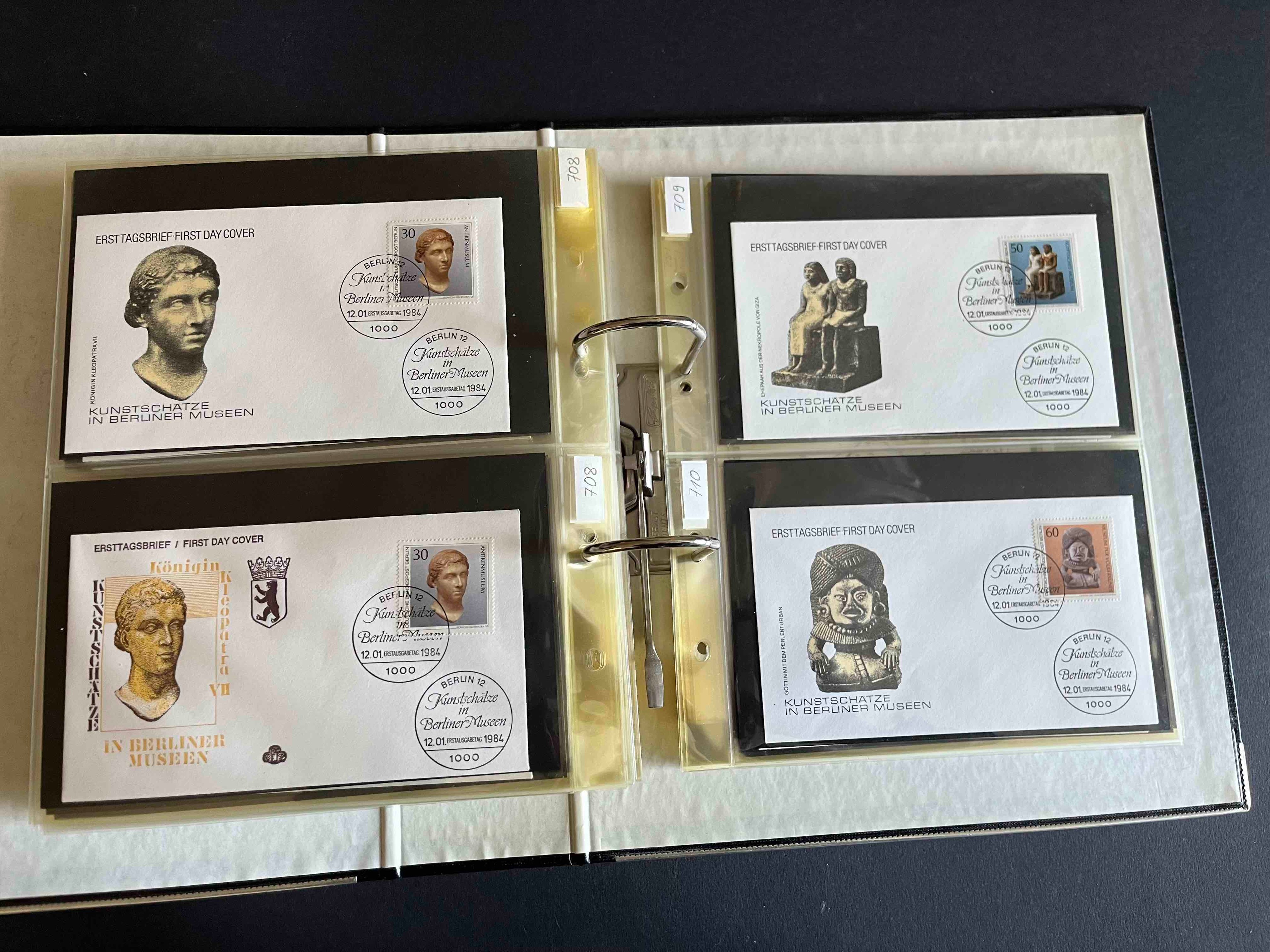 Deutsche Bundespost Berlin Sammlung Ersttagsbriefe
