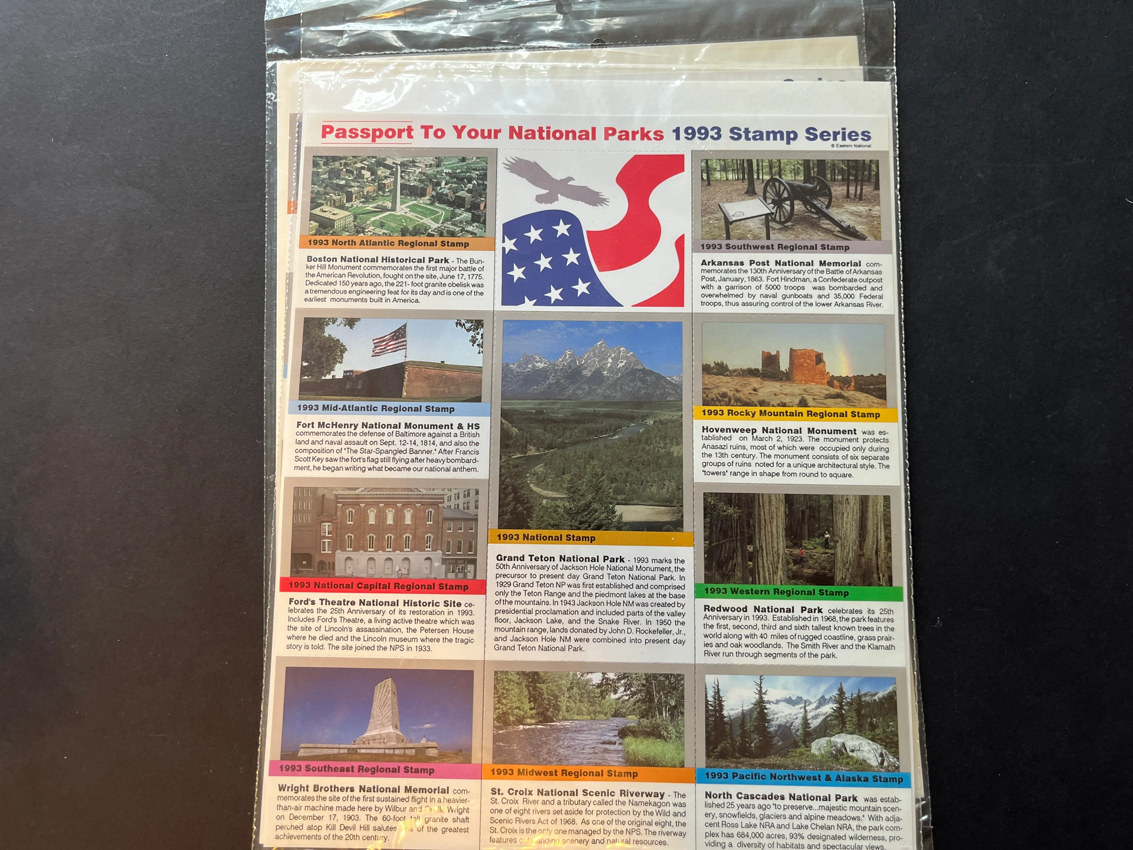 Passport to your National Park Stamp Series 1993 1996 2000