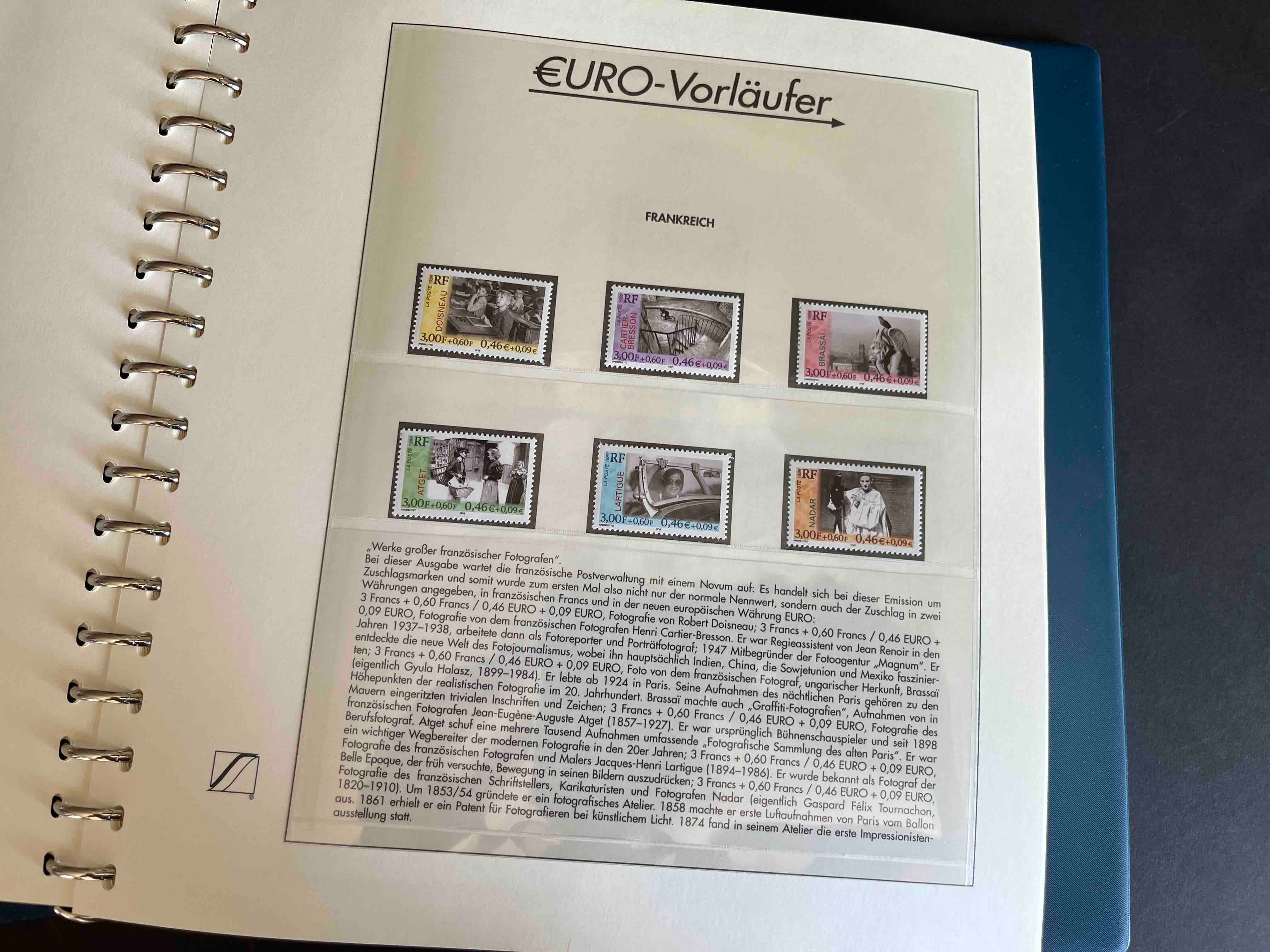 LINDNER Briefmarken Album "Euro-Vorläufer" 47 Seiten im Album (
