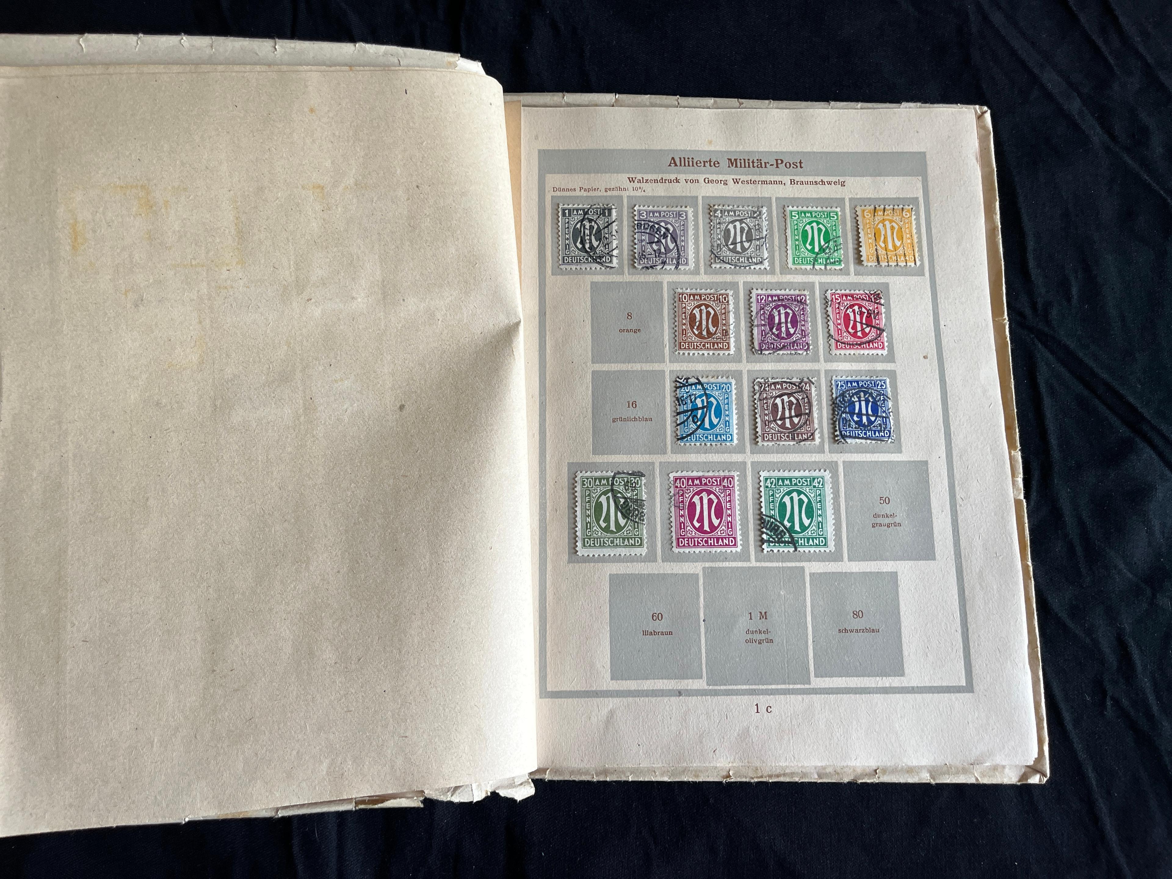 Alliierte Besatzung Grundstocksammlung im Briefmarken Album 011