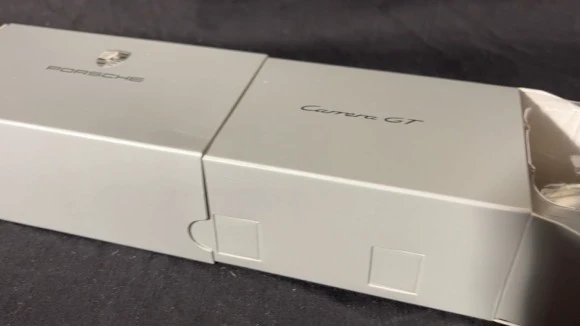 Porsche Carrera GT Werbemodell der PORSCHE AG 1:43 chrom in OVP