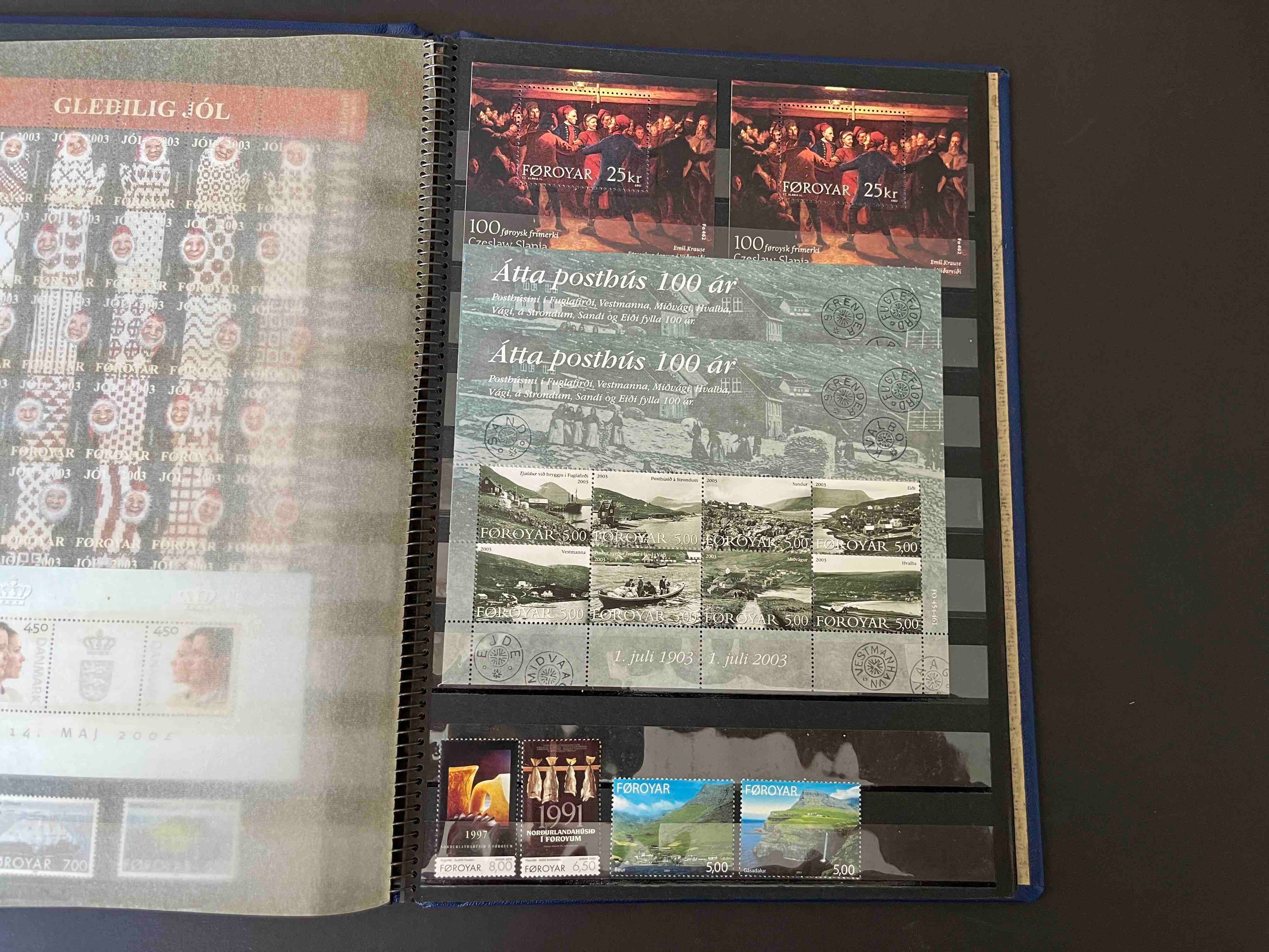 Briefmarken Album "Föroyar postfrisch "2000-2010"