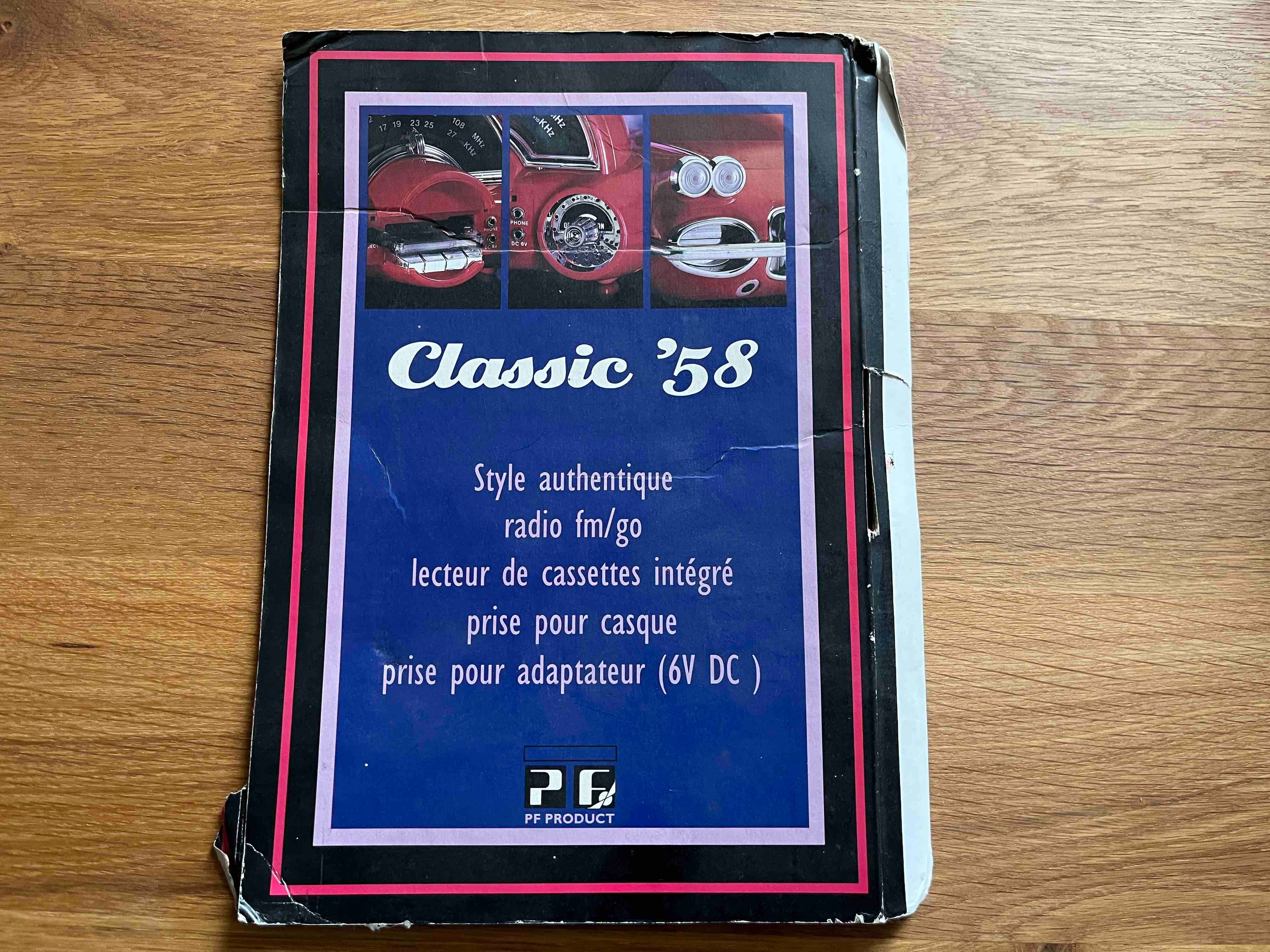 Retro Classic Radio "Classic ´58" - am/fm Kassettenspieler 