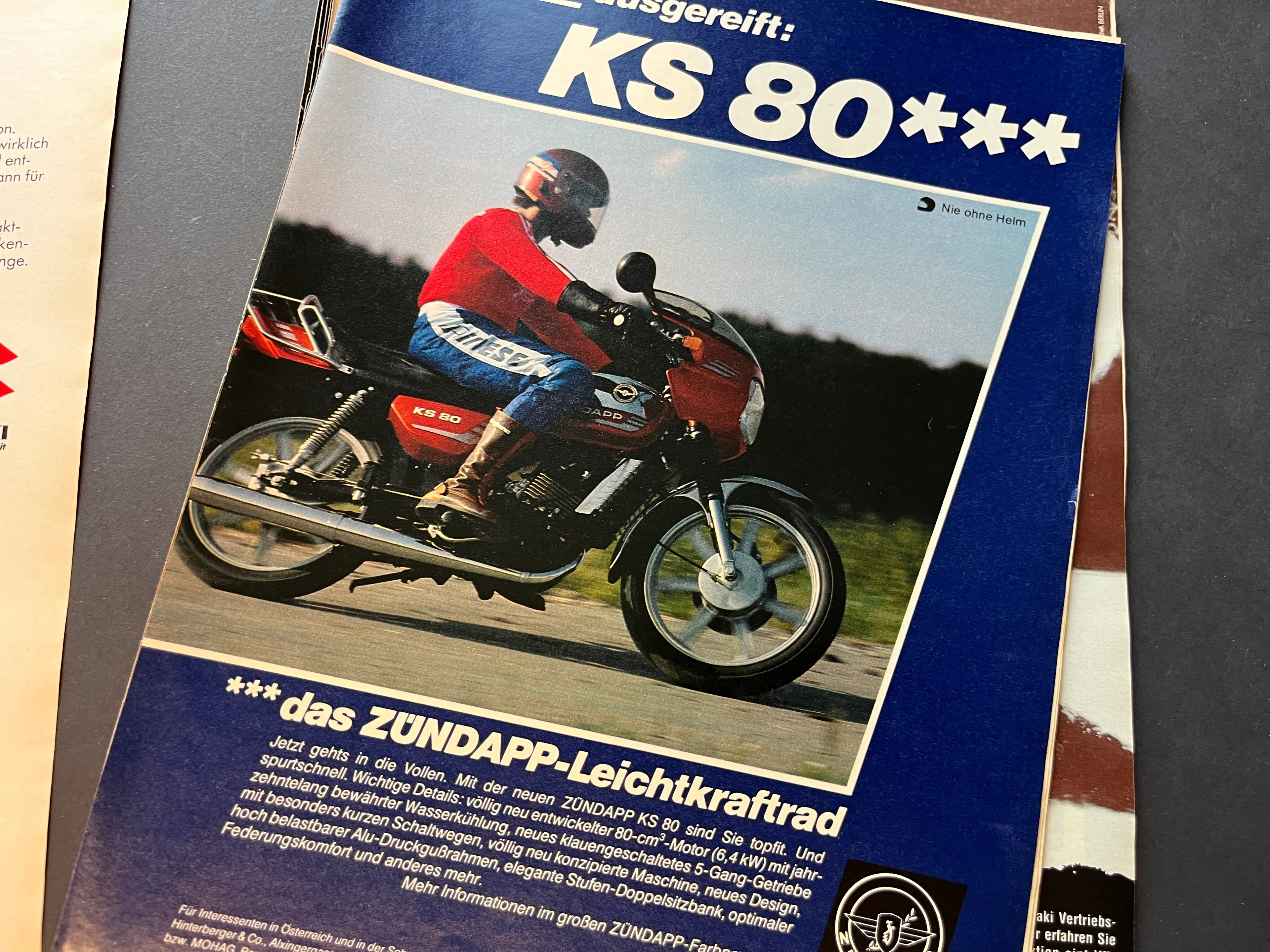 Werbeanzeigen aus MOTORRAD Zeitschriften Motorradhersteller der 80er/90er Jahre