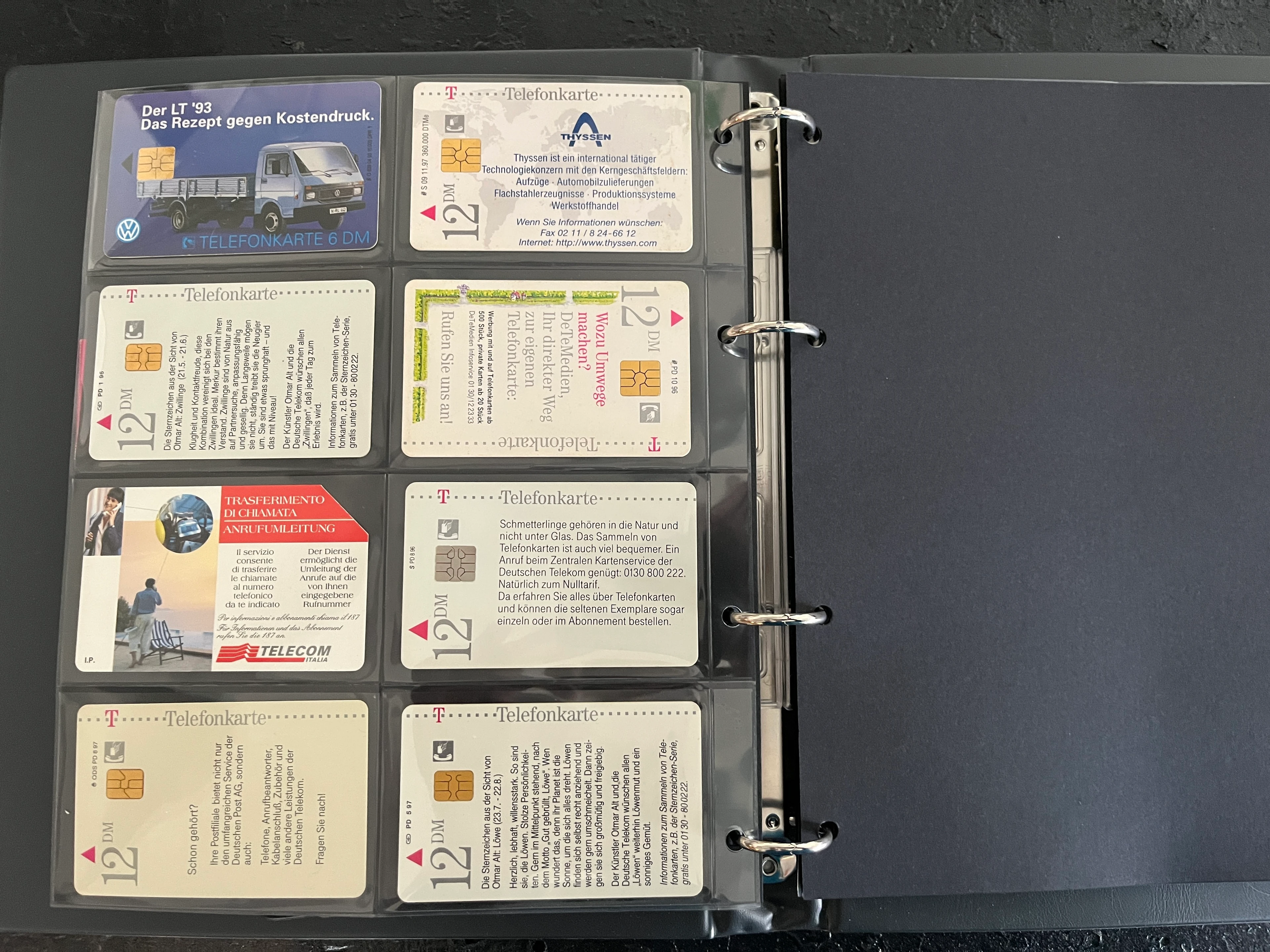 CP019 Deutsche TELEKOM - 2 Alben Telefonkarten 1990er/2000er Jahre