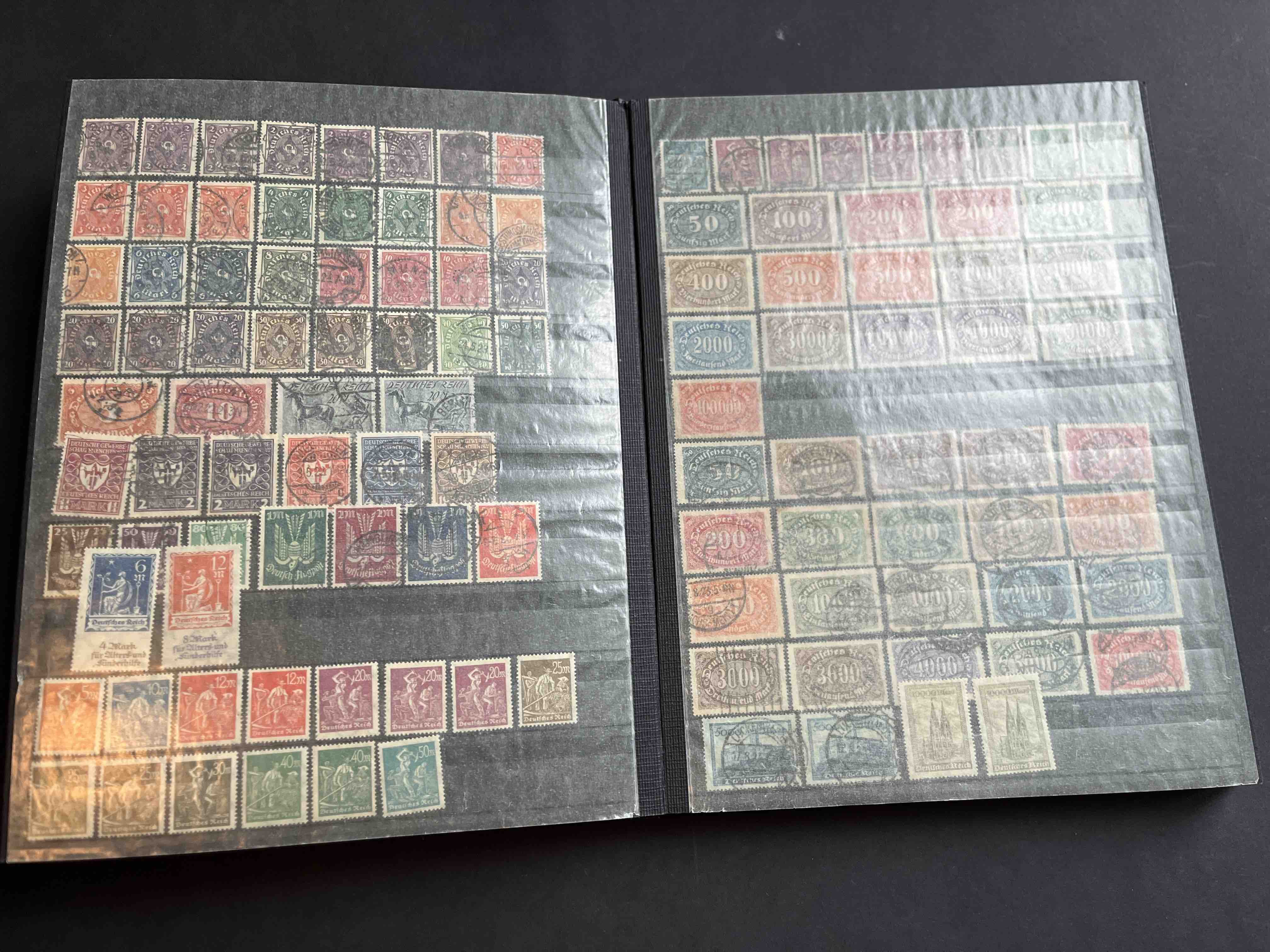 Briefmarken Album Deutsches Reich gemischt 0007