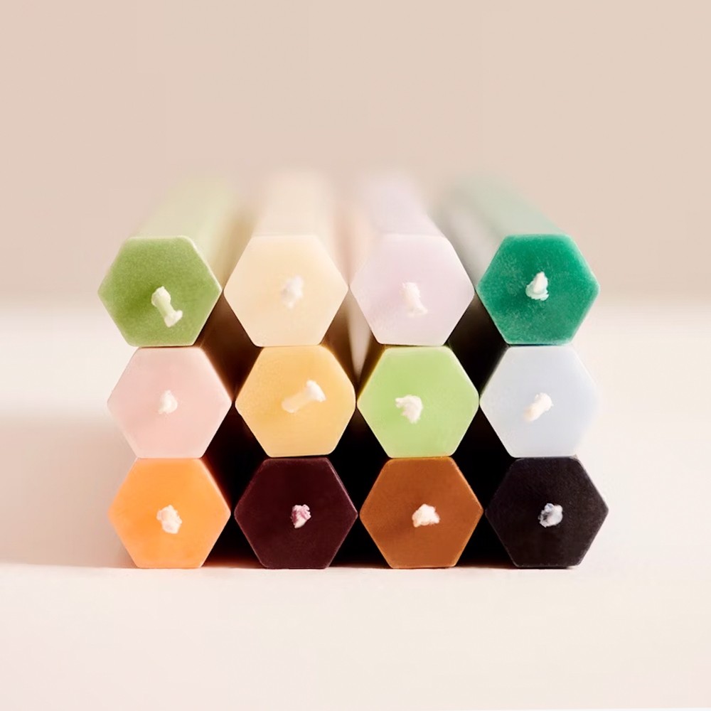 Hexagon Candle 'Nougat'