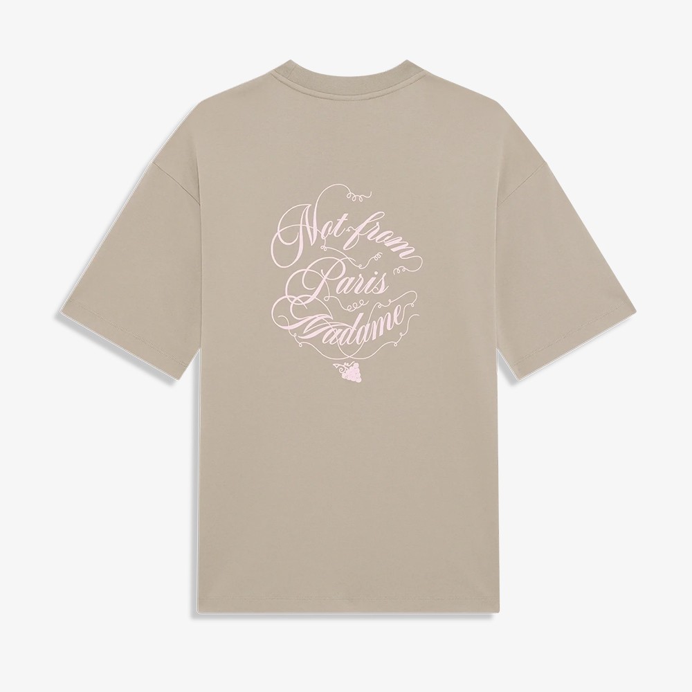 Le T-Shirt Slogan Vignes 'Beige'