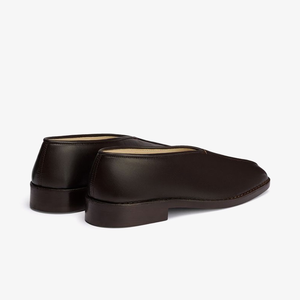 Flat Piped Slippers 'Black'