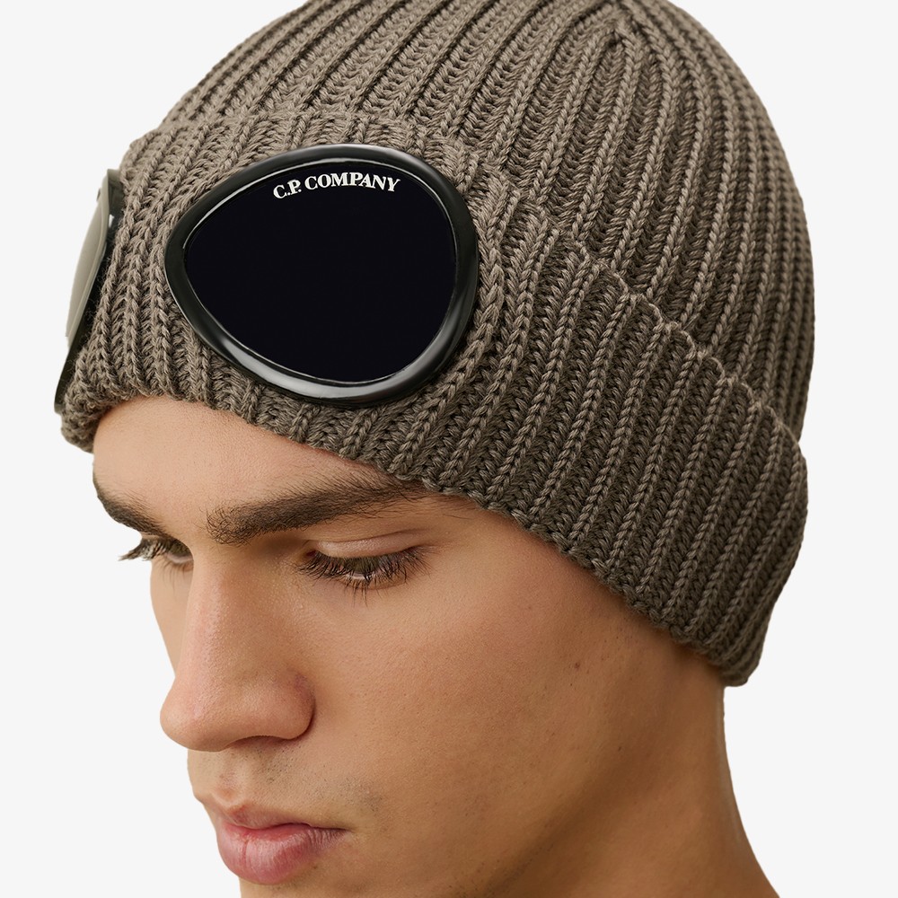 Extra Fine Merino Wool Goggle Beanie 'Walnut'