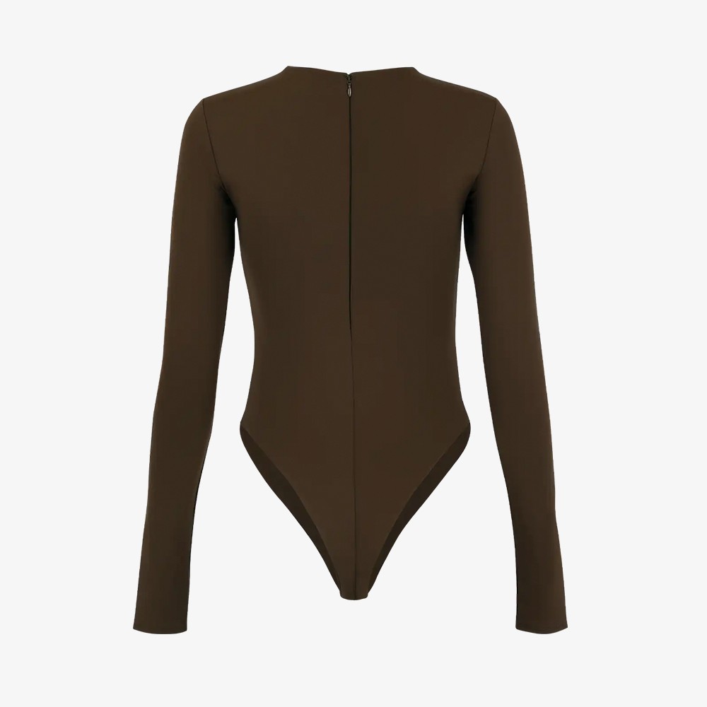 LS Bodysuit - Nylon Spandex 'Brunette'