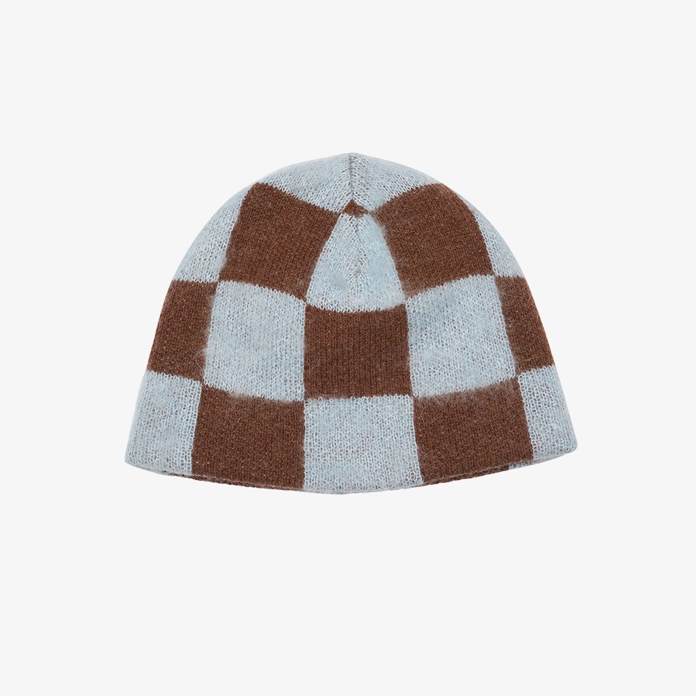 Reversible Beanie 'Blue Brown'