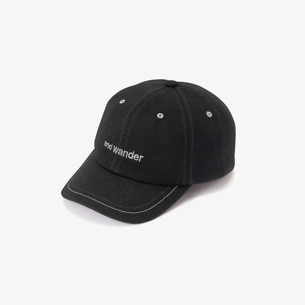 Wool Melton Cap 'Black'