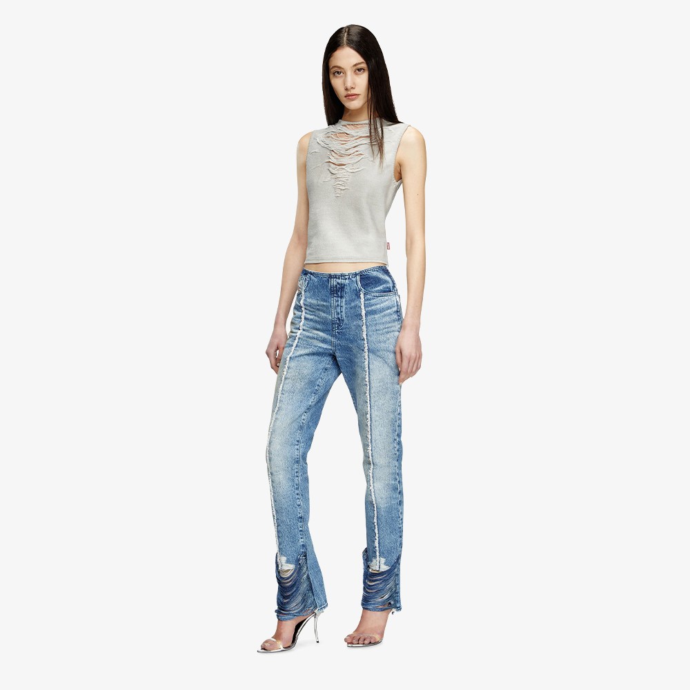 Bootcut Jeans D-Ginna 'Medium Blue'