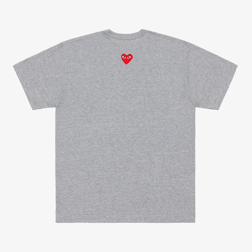 Cdg grey shirt best sale