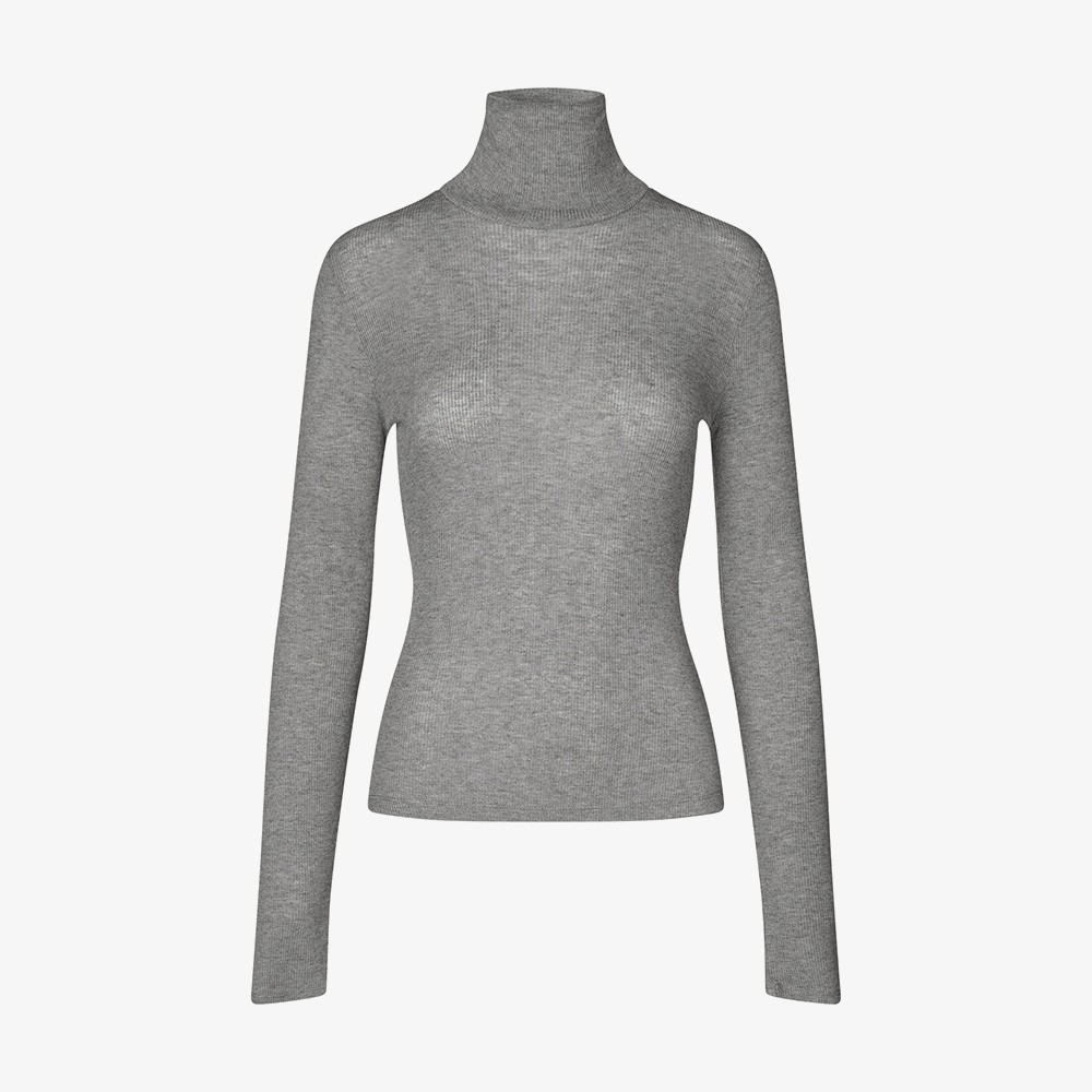 Sasonnet ls t-neck 15338 'Mid Grey'