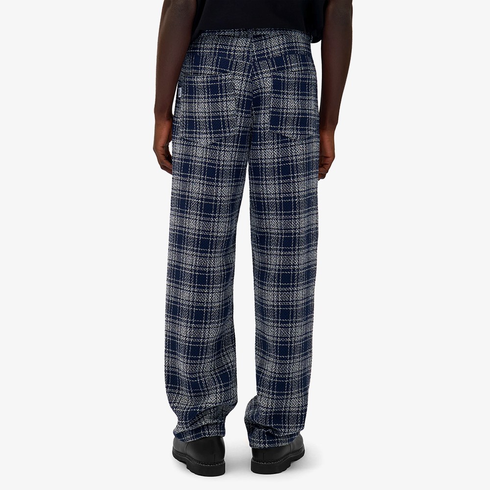 Square Fabric Pants 'Plaid'