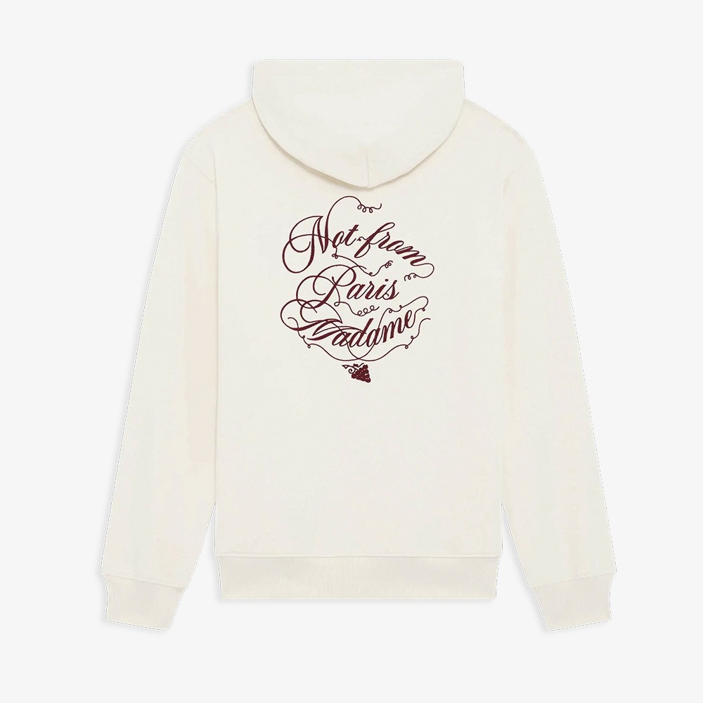 Le Hoodie Slogan Vignes 'Cream'