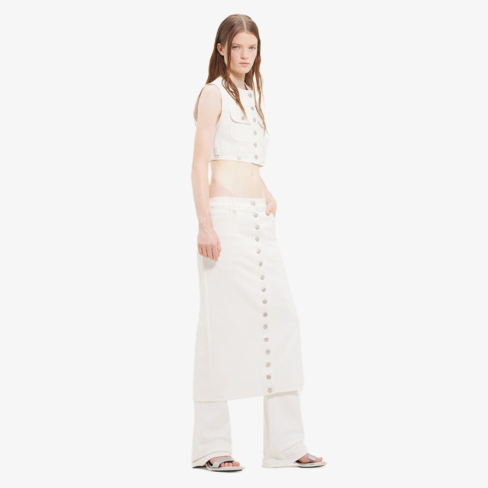 Multiflex Denim Skirt 'Heritage White'