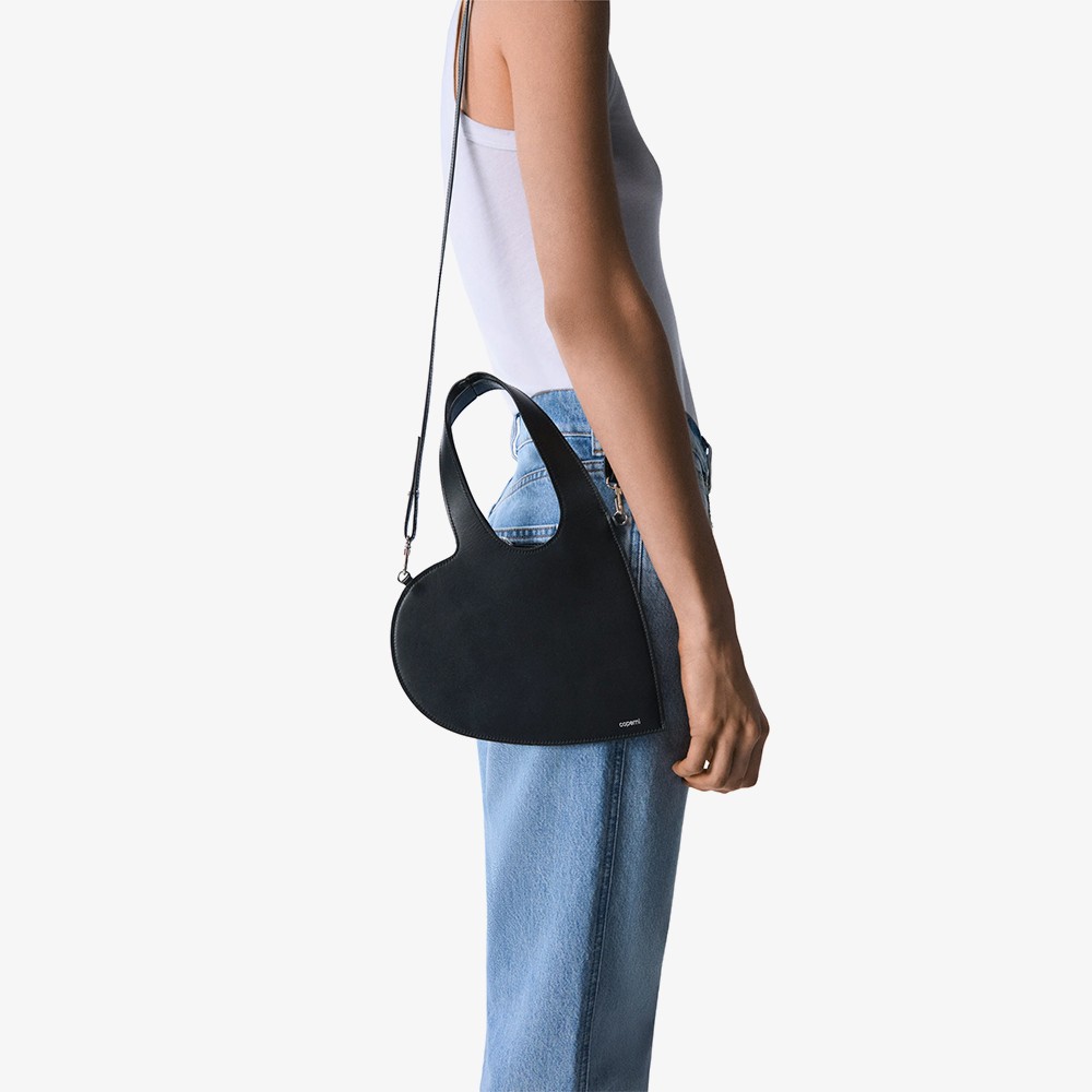 Crossbody Baby Heart Tote Bag 'Black'