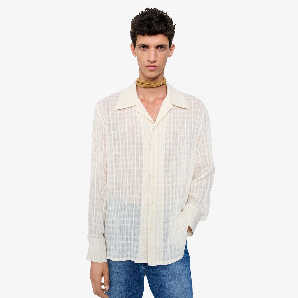 Ignacio Shirt 'Cloud White Check'