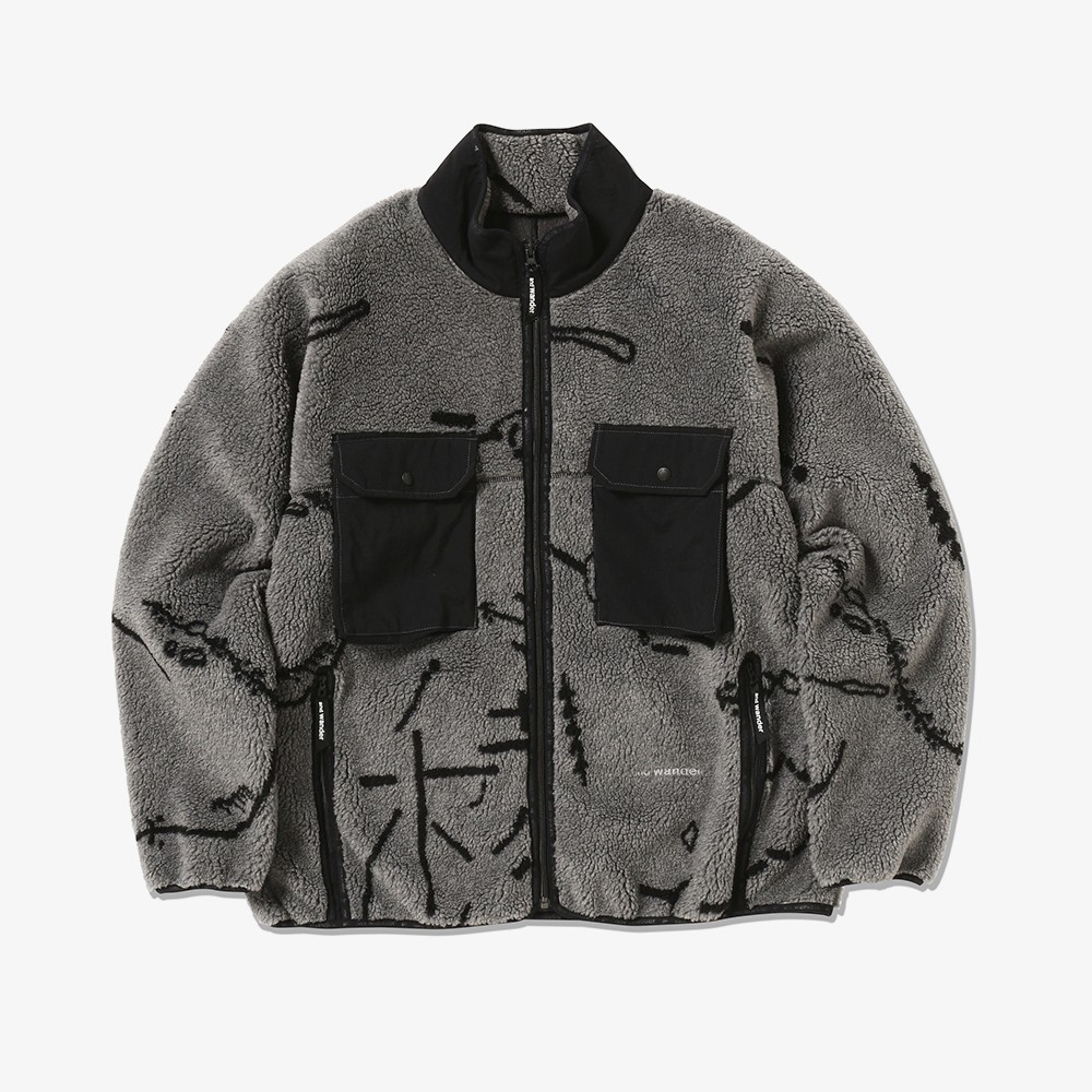 Daijiro Ohara Map Key Boa Jacket 'Grey'