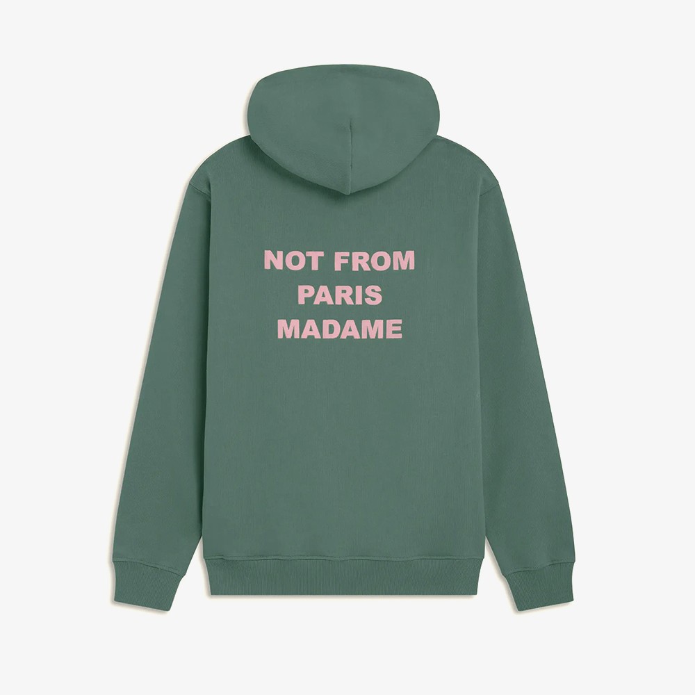 Le Hoodie Slogan 'Dark Green'