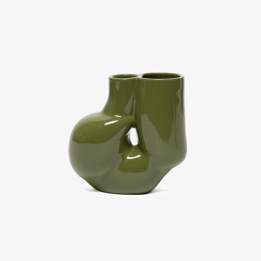 W&S Chubby Vase 'Olive Green'