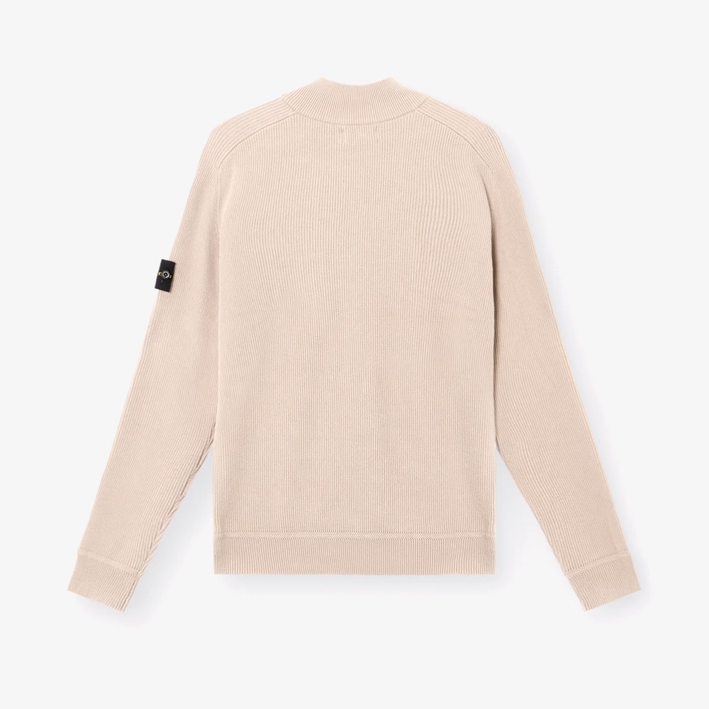 Ribbed Soft Knit Organic Cotton Shirt 'Desert'