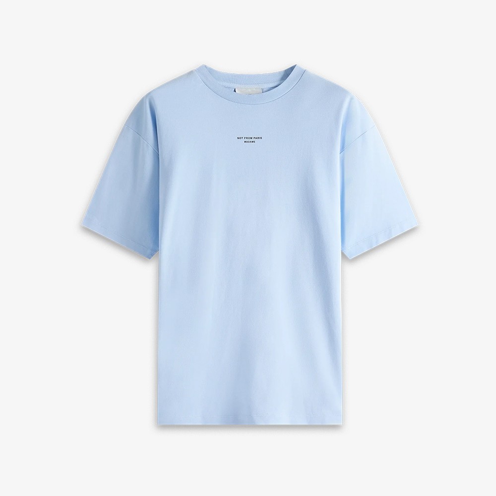 Le T-Shirt Slogan 'Light Blue'