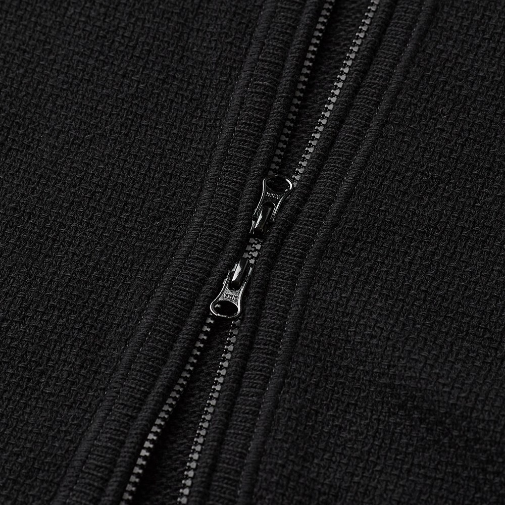 Zip Up Hooded Knitwear 'Black'