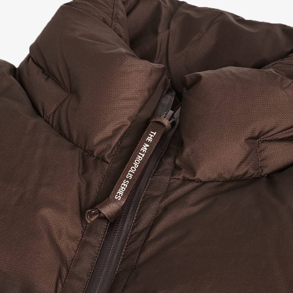 Metropolis Series Pertex Hooded Down Vest 'Brown'