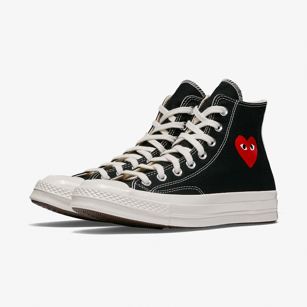 Small Red Heart High Top 'Black'