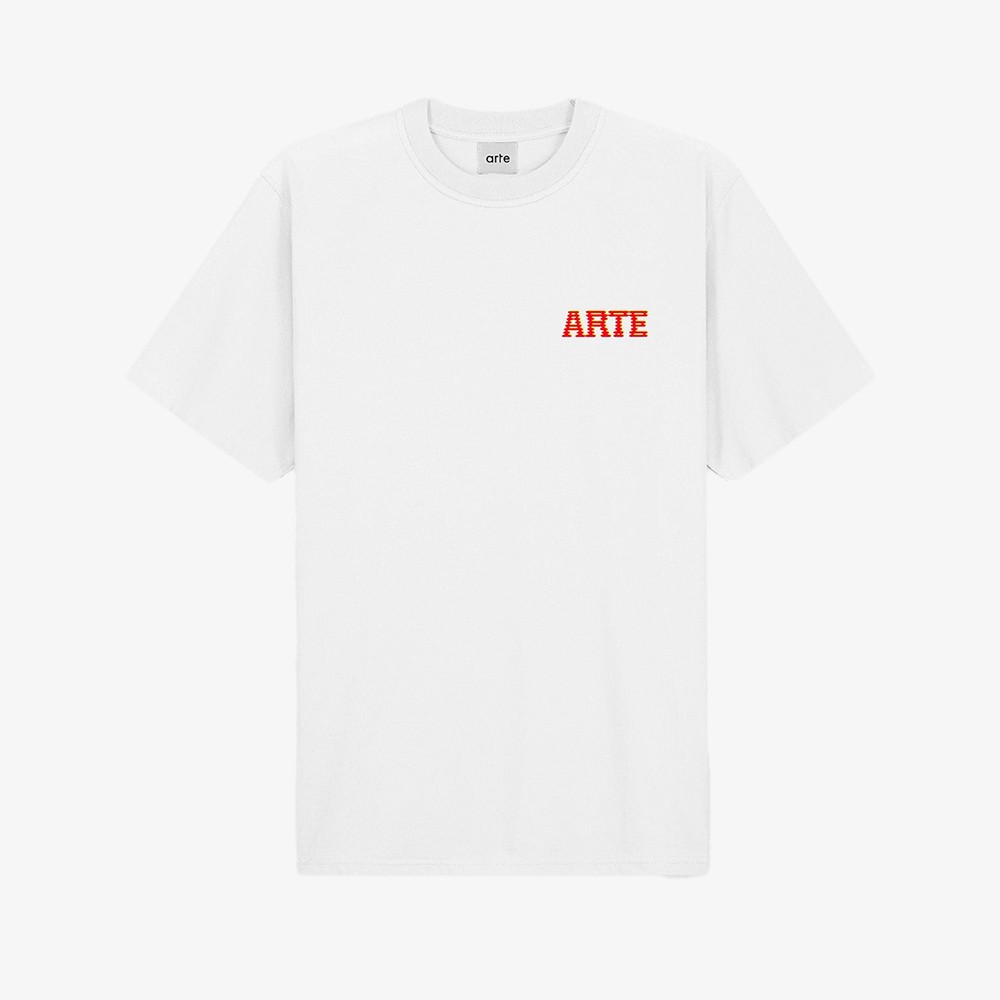 Mural Back Print T-shirt 'White'