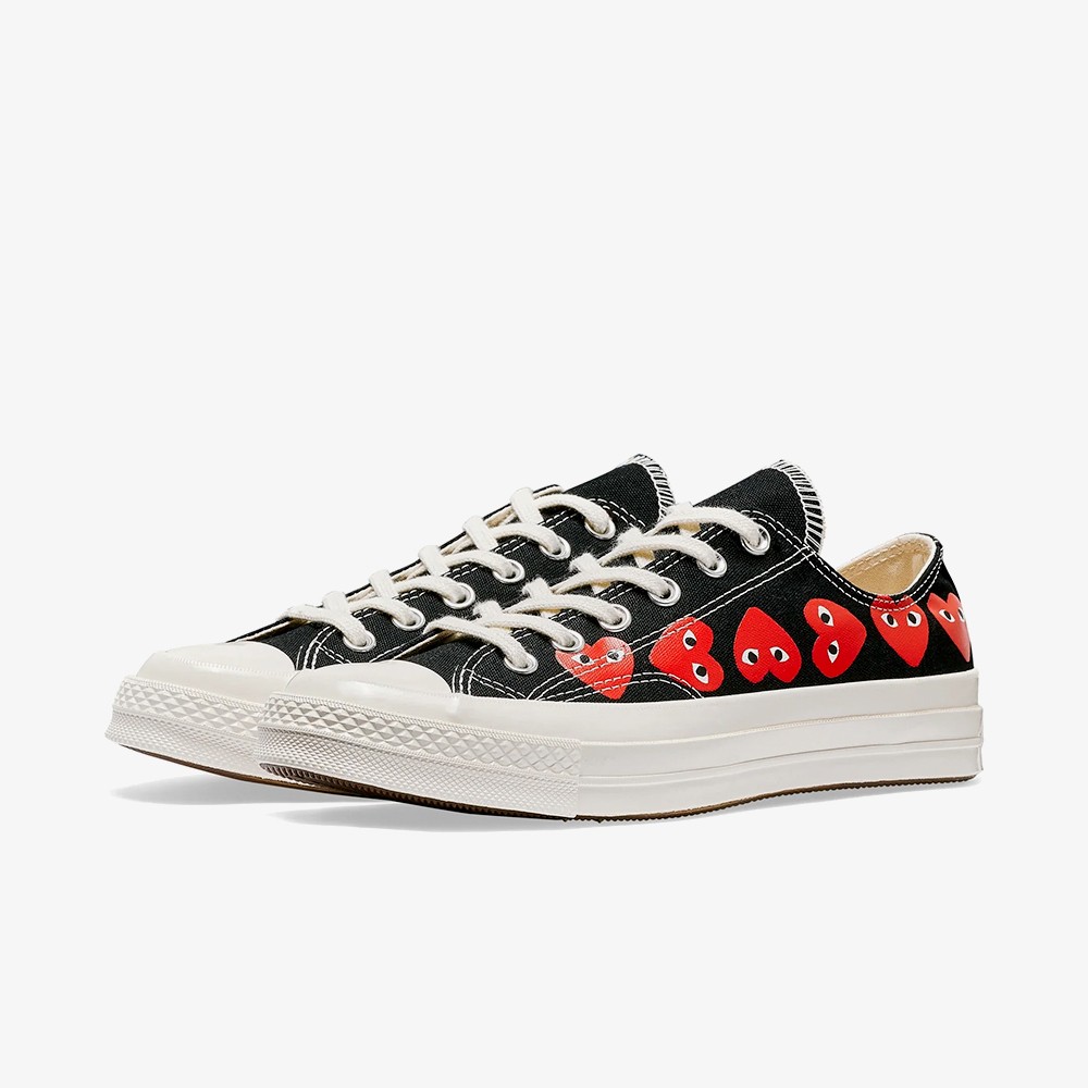 Multi Red Heart Chuck Taylor All Star '70 Low 'Black'