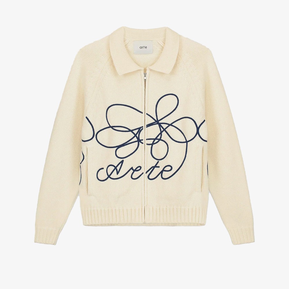 Flower Logo Knit 'Cream'