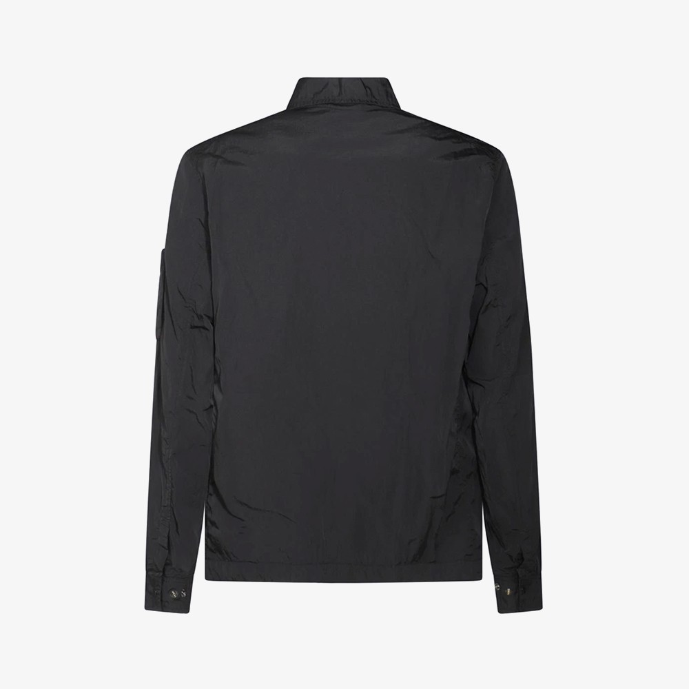 Chrome-R Nylon Full Zip Overshirt 'Black'